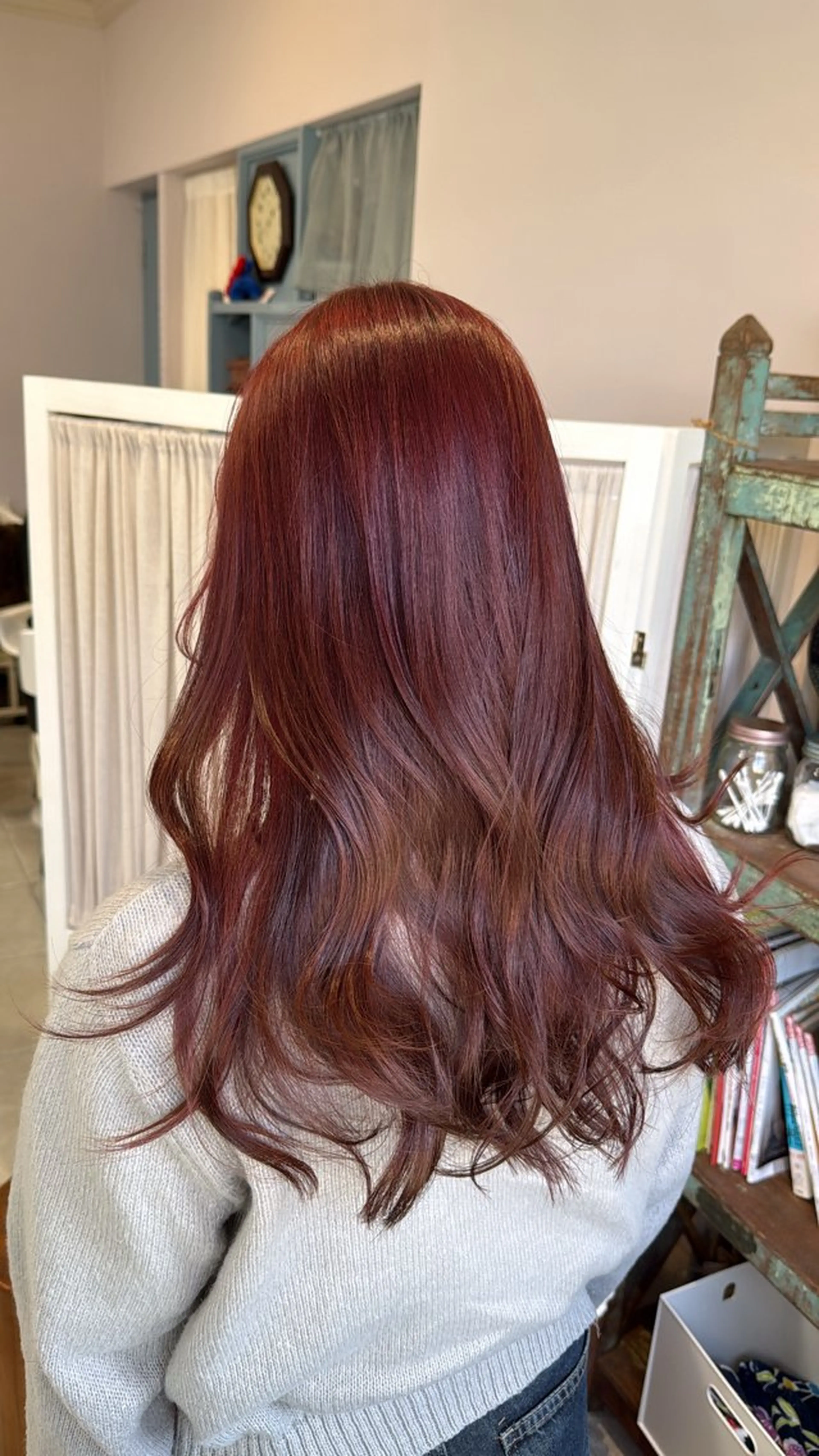 ロング カラー トリートメント カット ヘアカラー トリートメント Sakura .のヘアスタイル