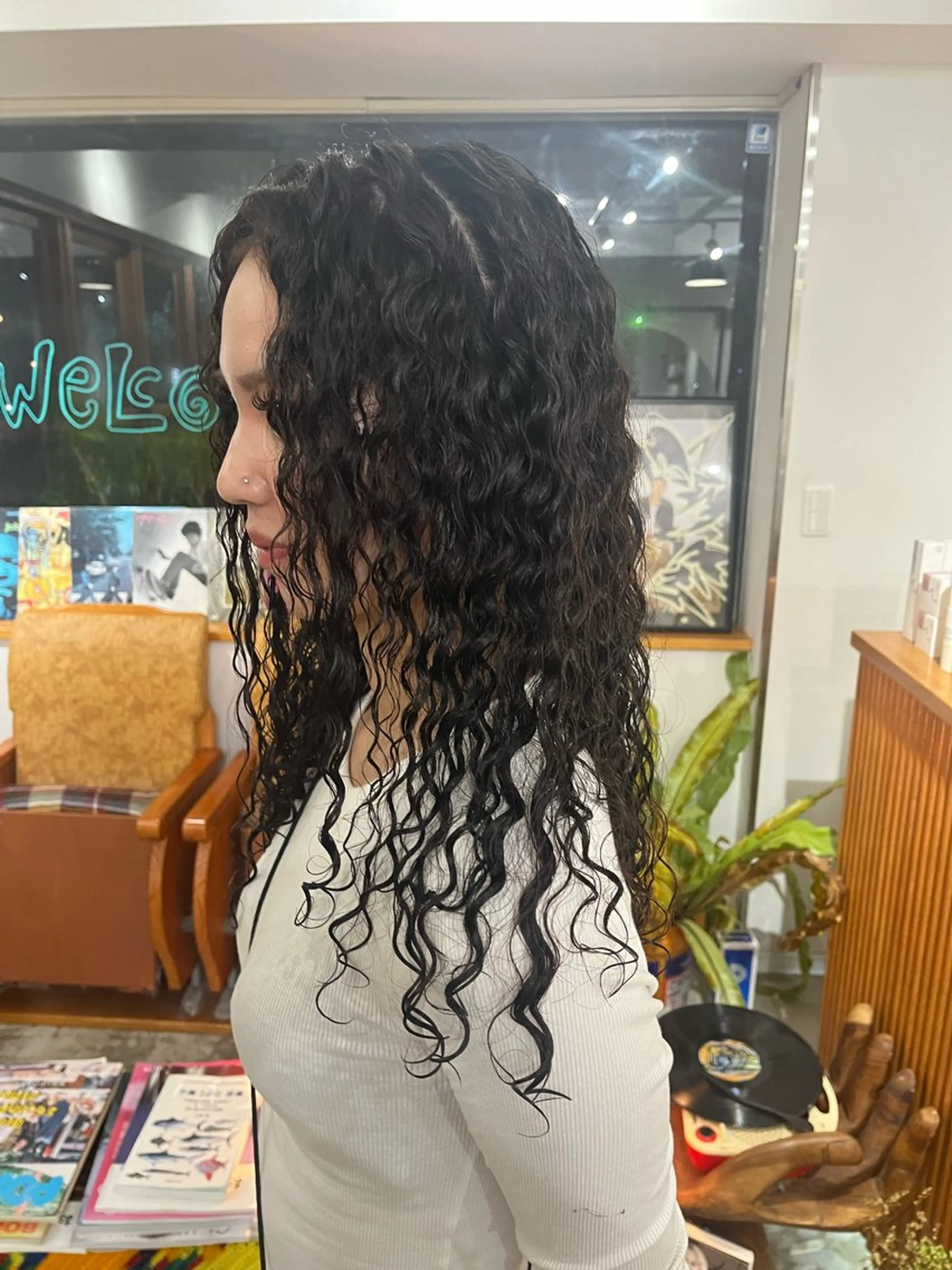 ロング パーマ ノハナ💜北谷 BY MY SIDEのヘアスタイル