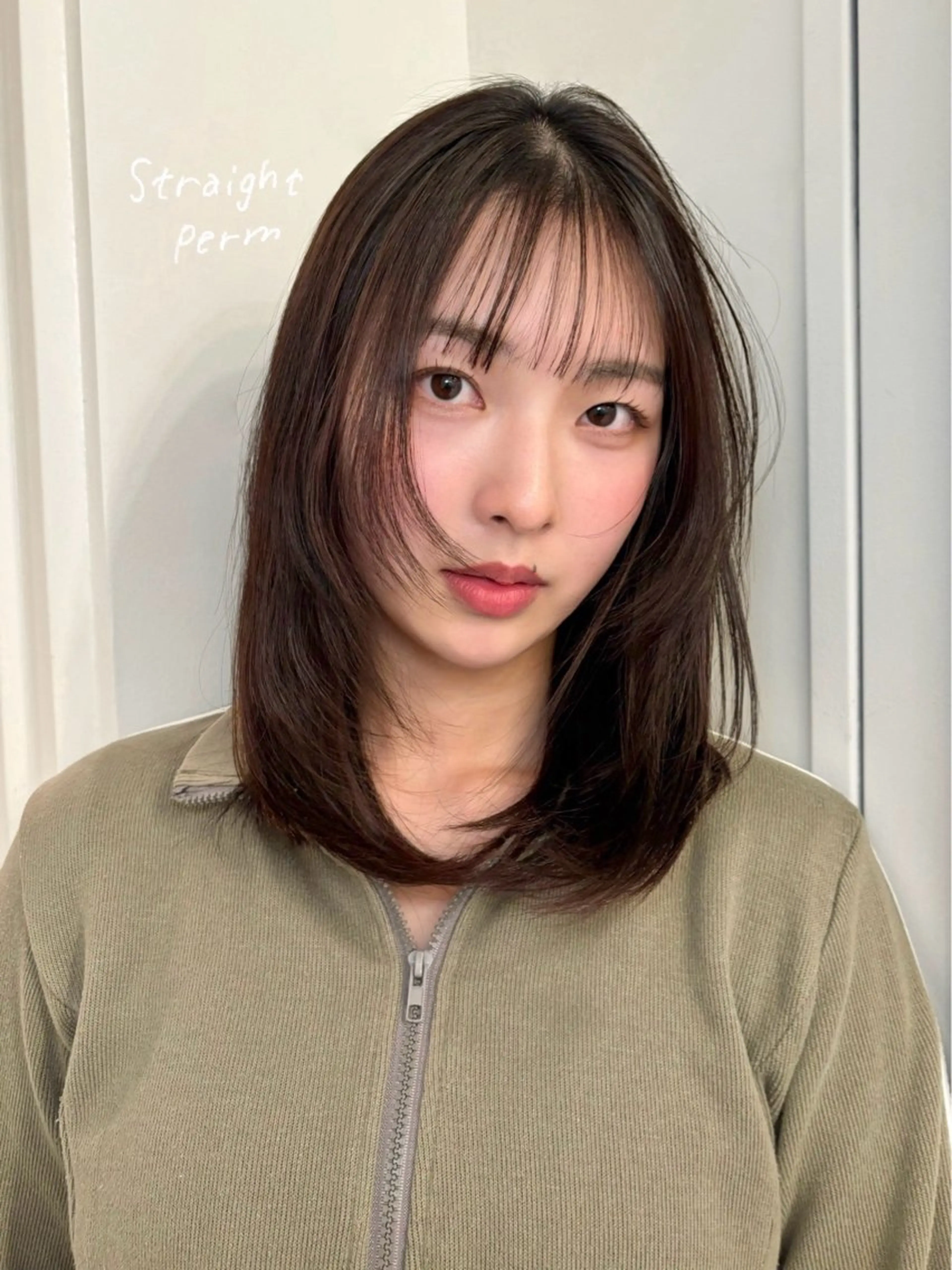 ミディアム rizu🤎/ ボブ /ブラウンカラーのヘアスタイル