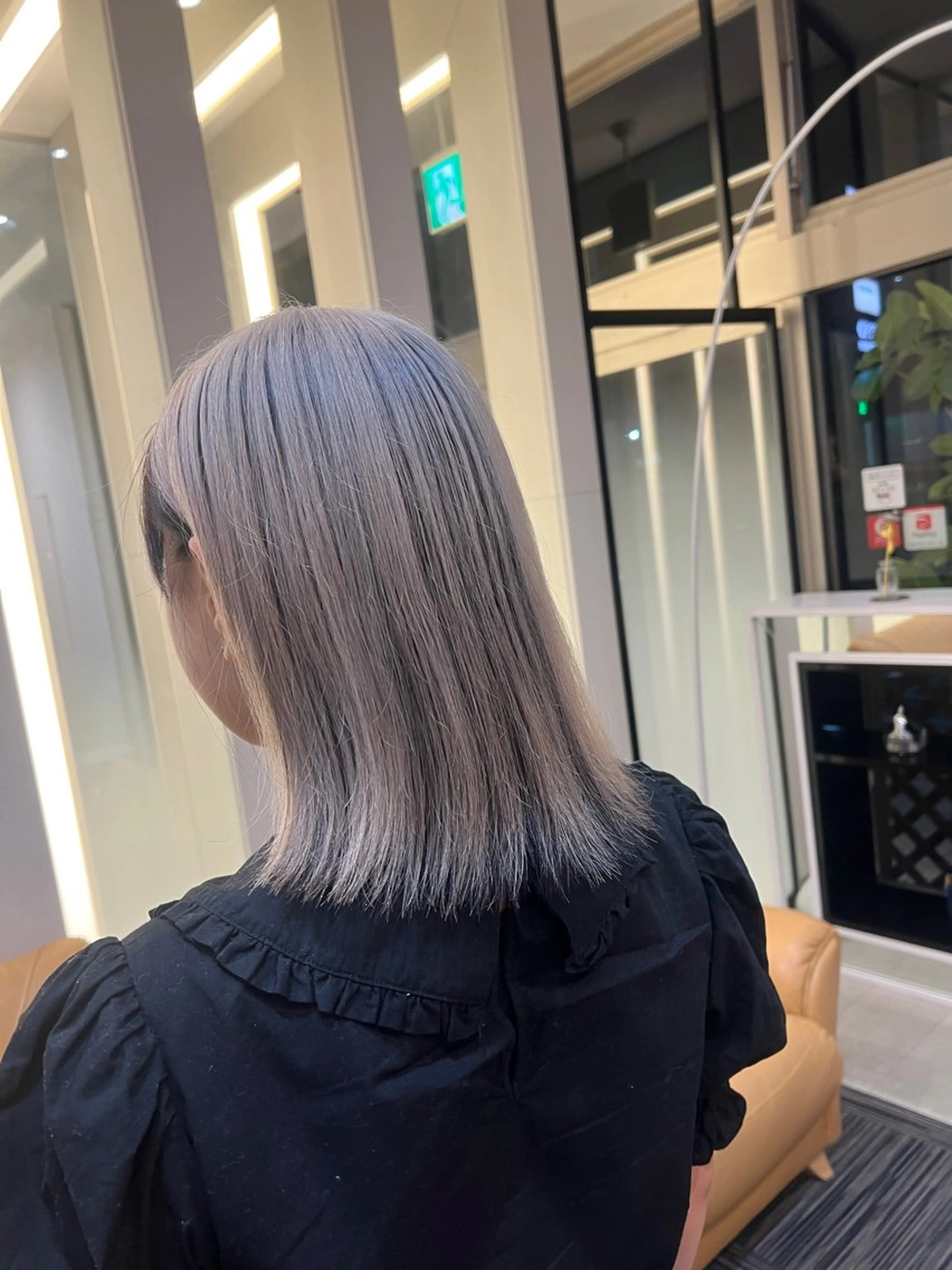 ミディアム くせ毛 髪質改善 縮毛矯正 トリートメント 頓所 大昂のヘアスタイル