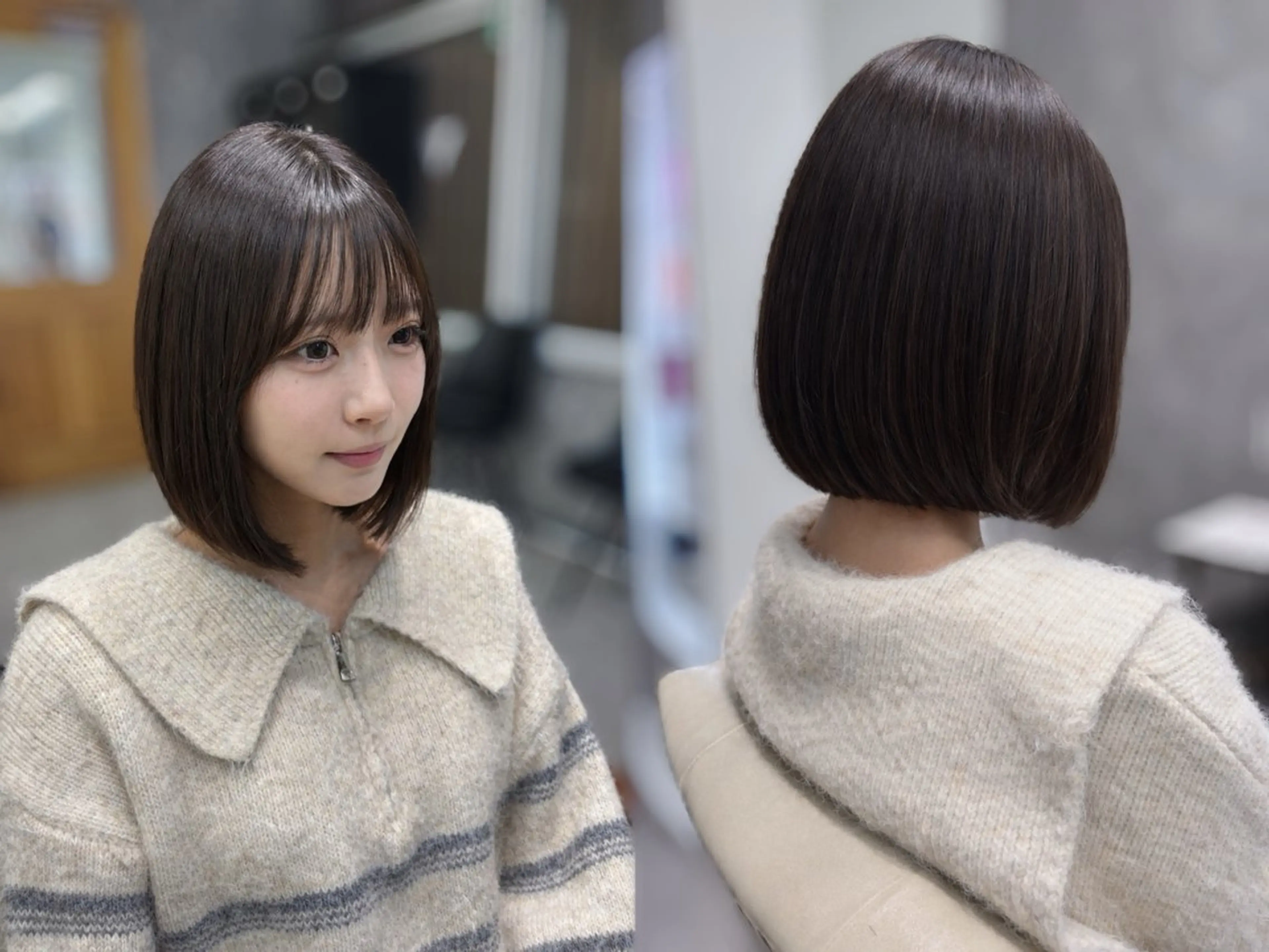 ショート カット ヘアカラー MIHO 海外風レイヤーのヘアスタイル