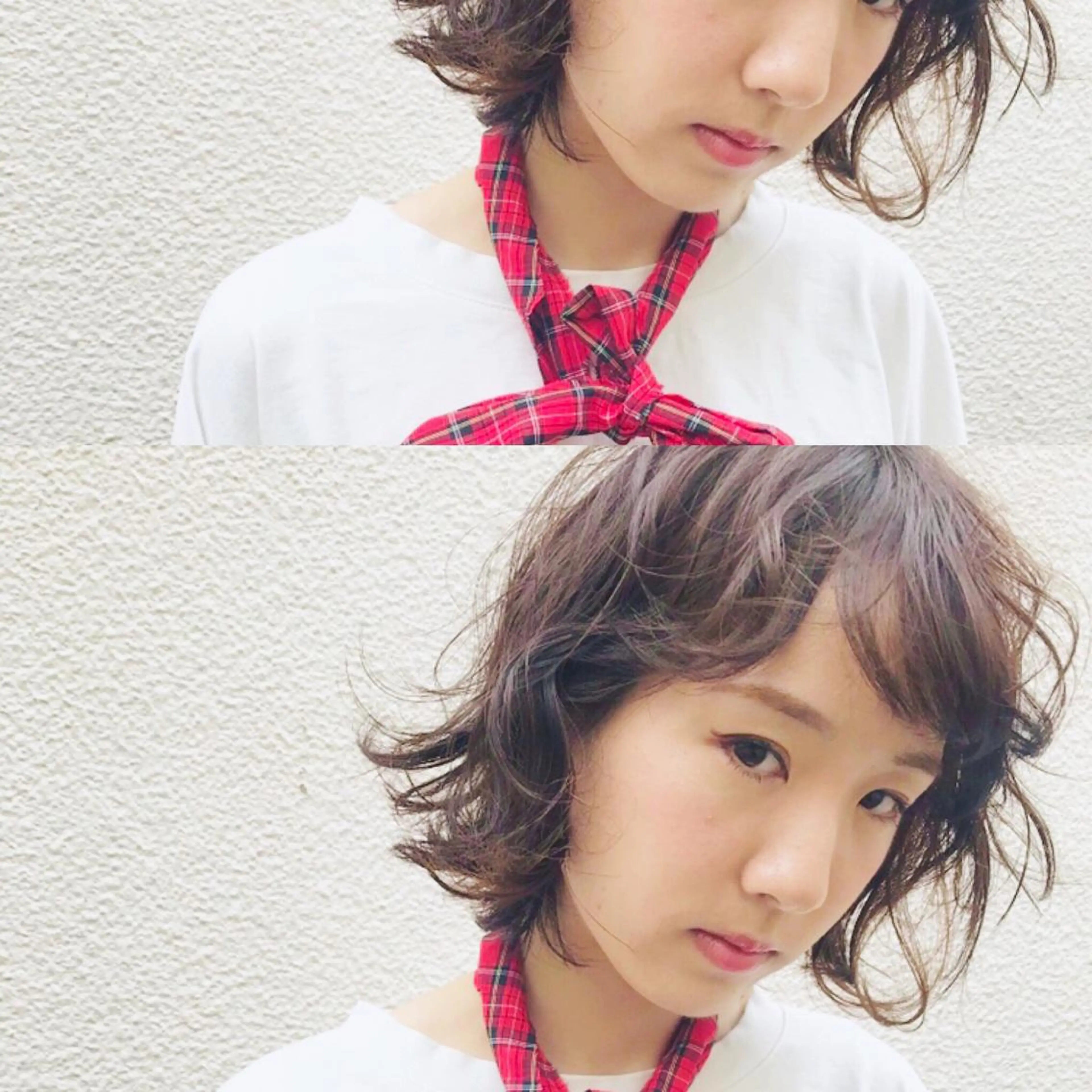 ミディアム 鎌田 祥江のヘアスタイル