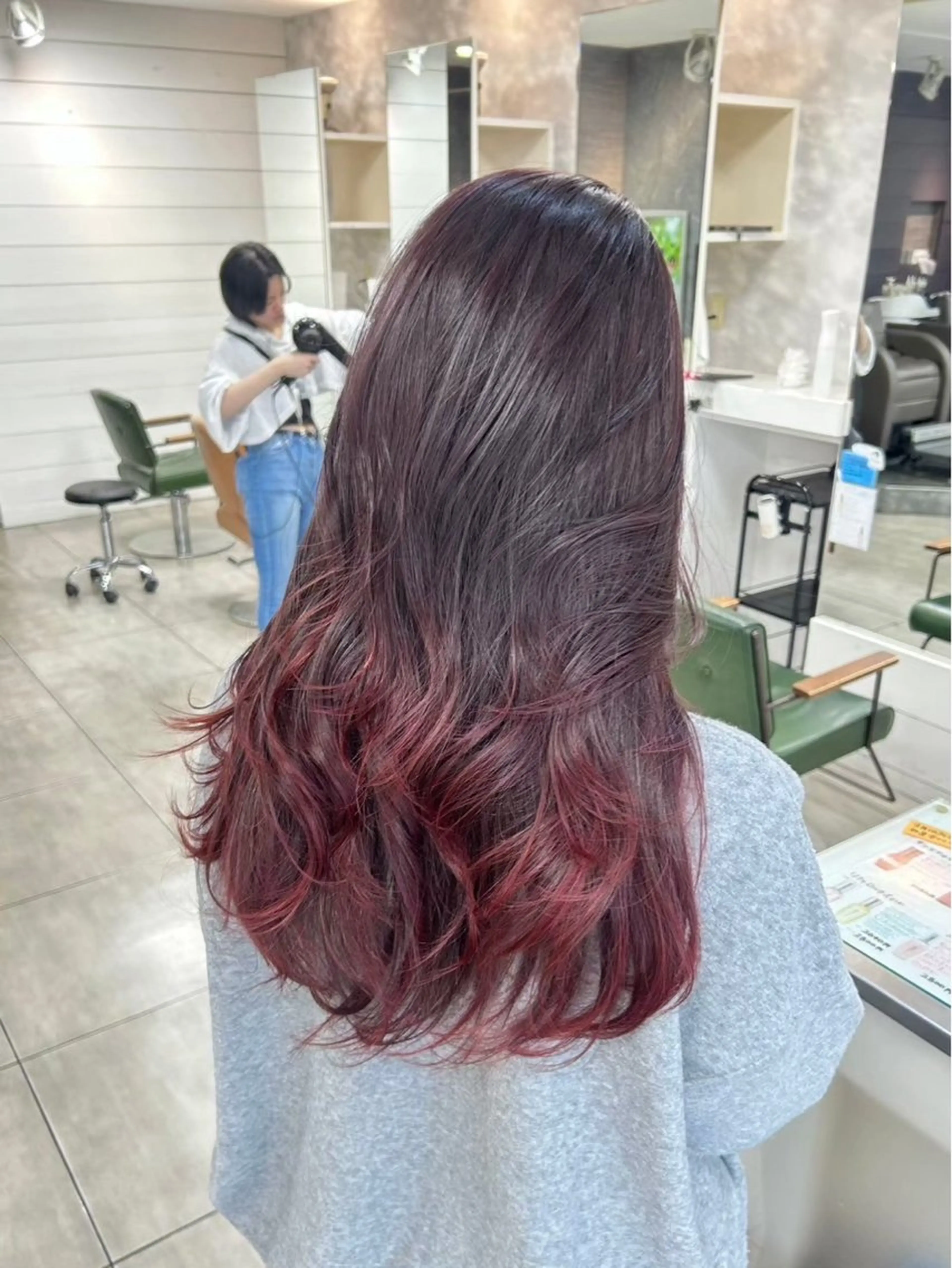 ロング カラー ヘアカラー 🎀艶カラー🎀 よしいあまねのヘアスタイル