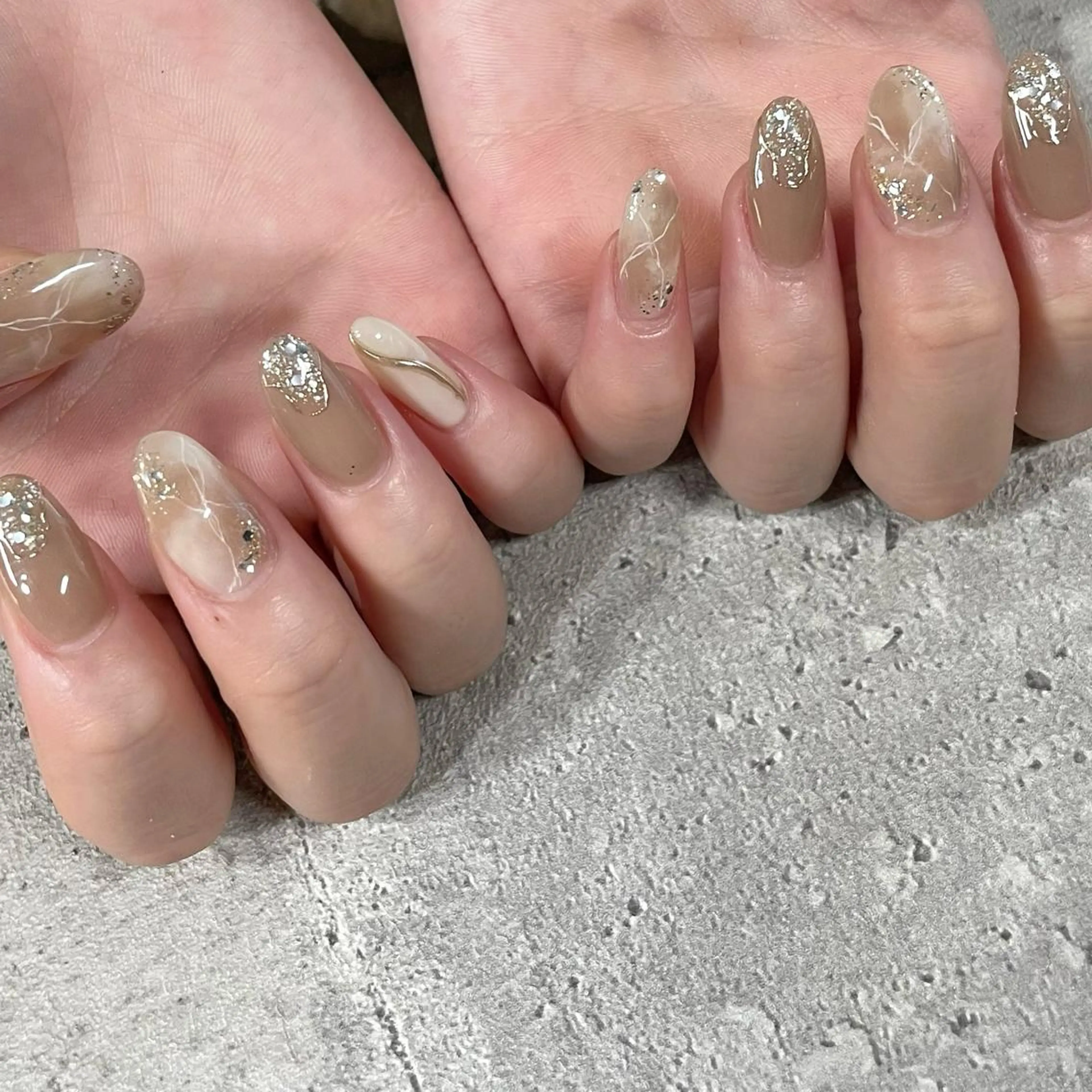 ネイル ジェルネイル 東 千夏のネイルデザイン