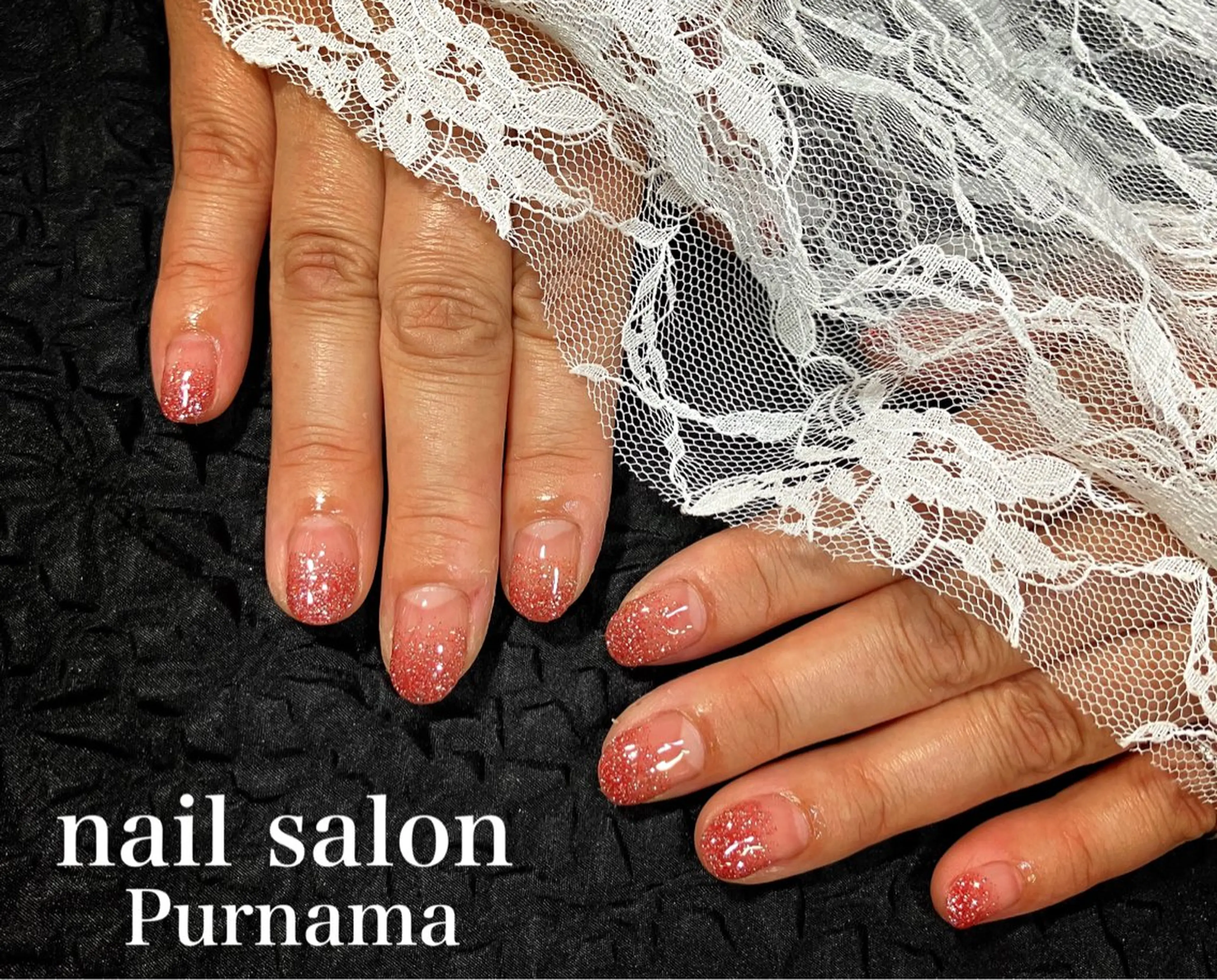 ネイル フラッシュネイル ハンドネイル Purnama あきのネイルデザイン