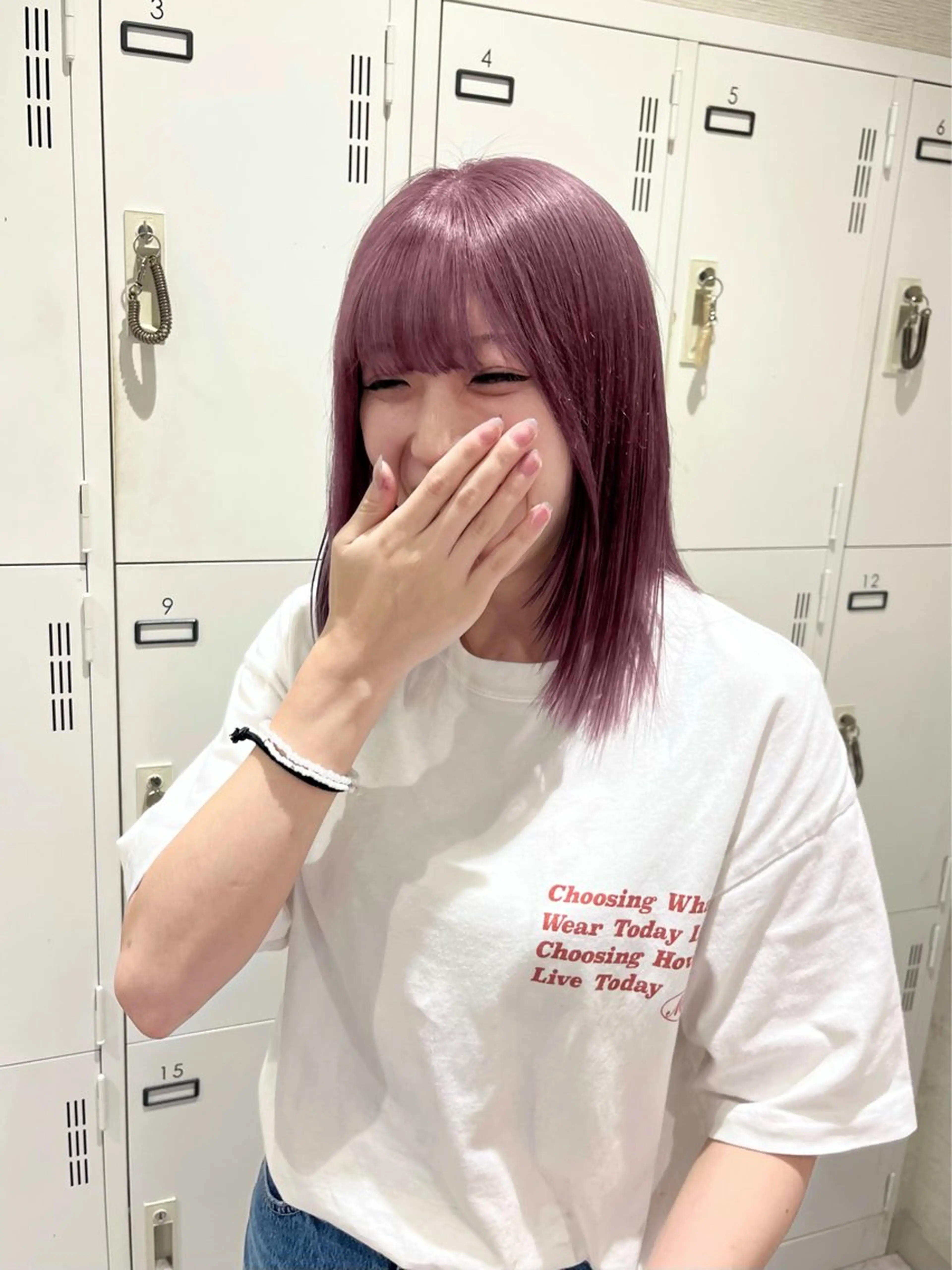 ミディアム カラー EIGHTyokosuka所属・ハイトーン 🦋🎶LENのヘアスタイル