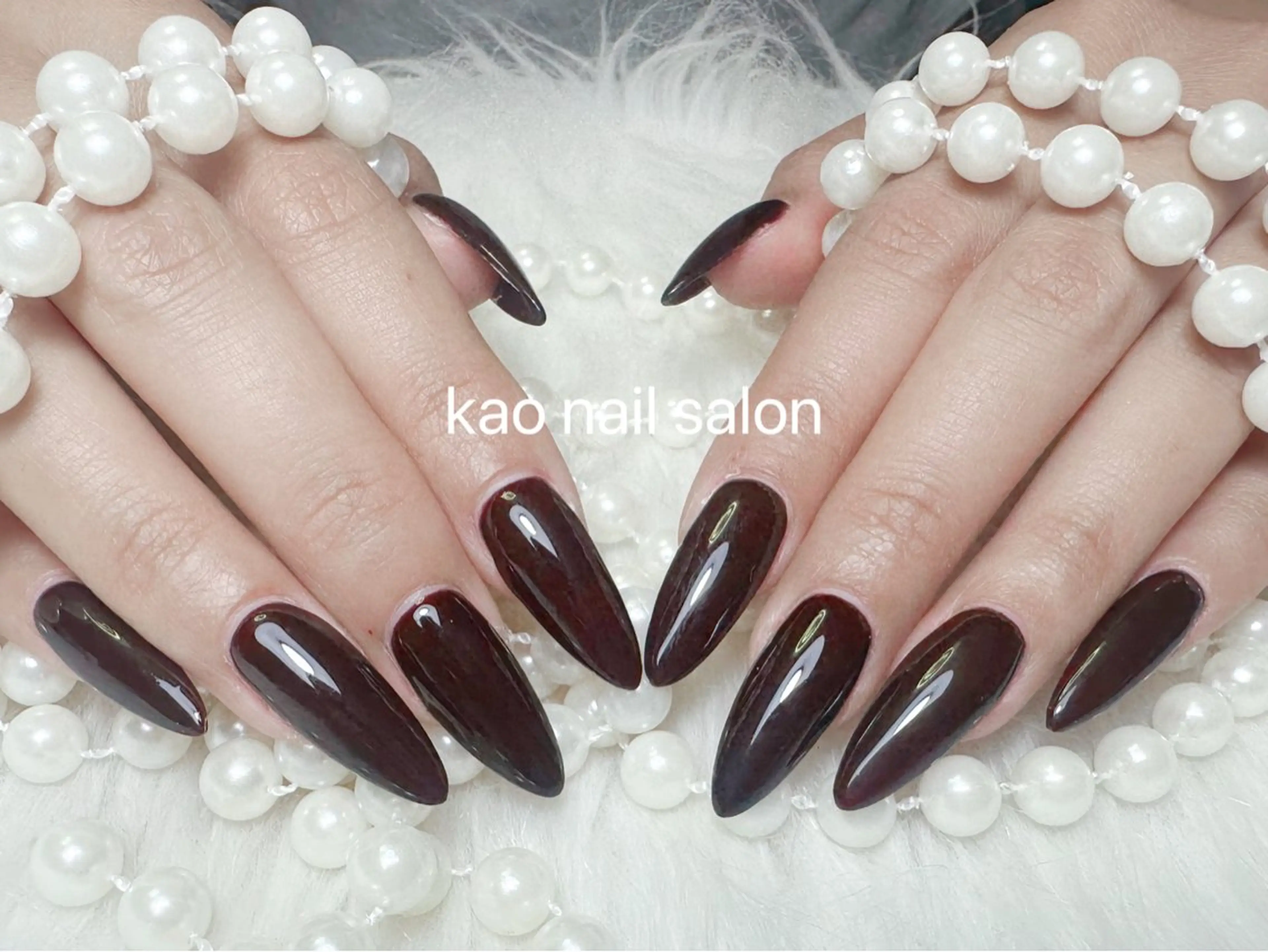 ネイル ハンドネイル kao nail マグネット/長さだしのネイルデザイン