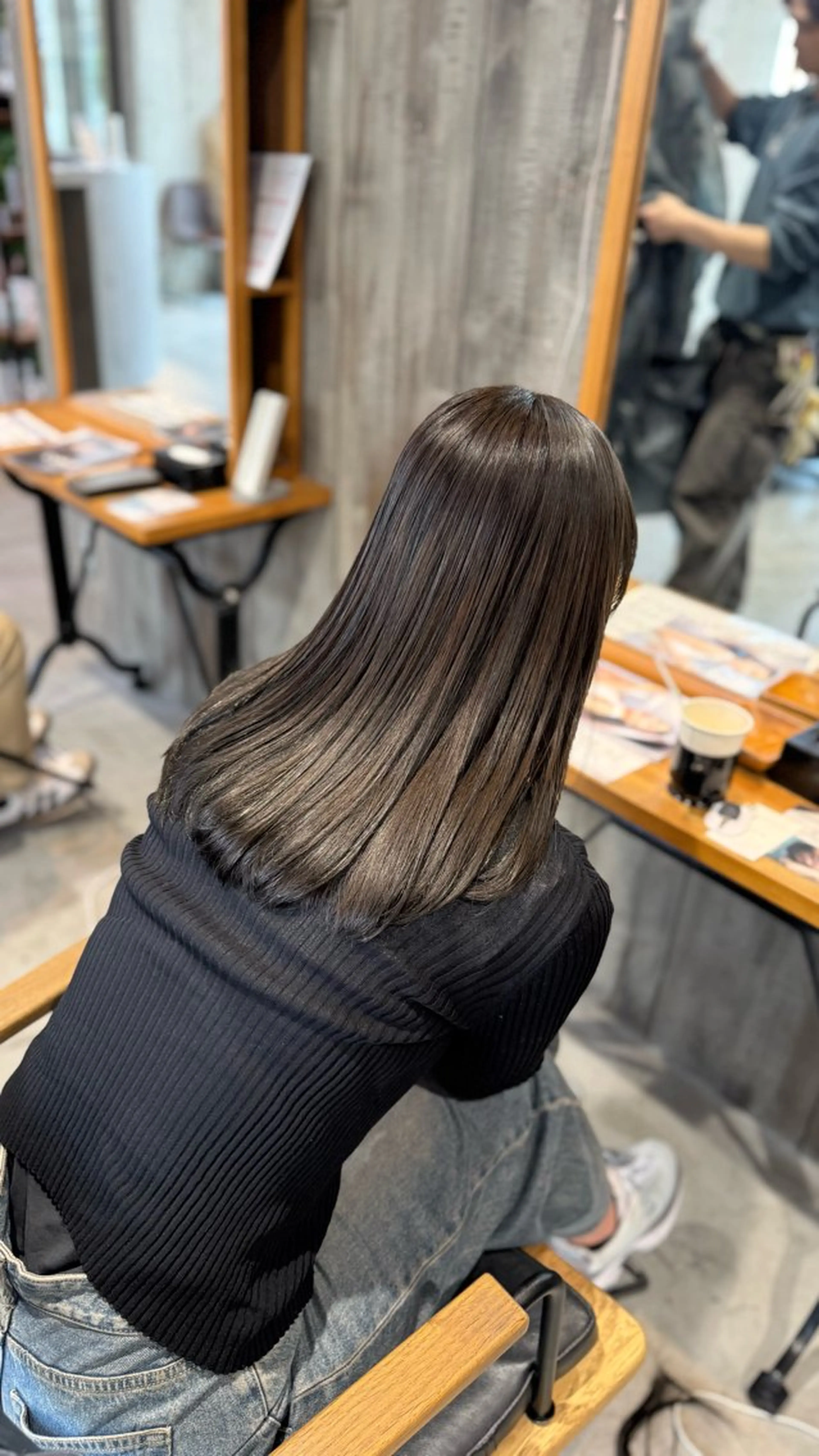 ロング カット ヘアカラー 縮毛矯正 トリートメント 三好 祐希 #似合わせ#髪質改善のヘアスタイル