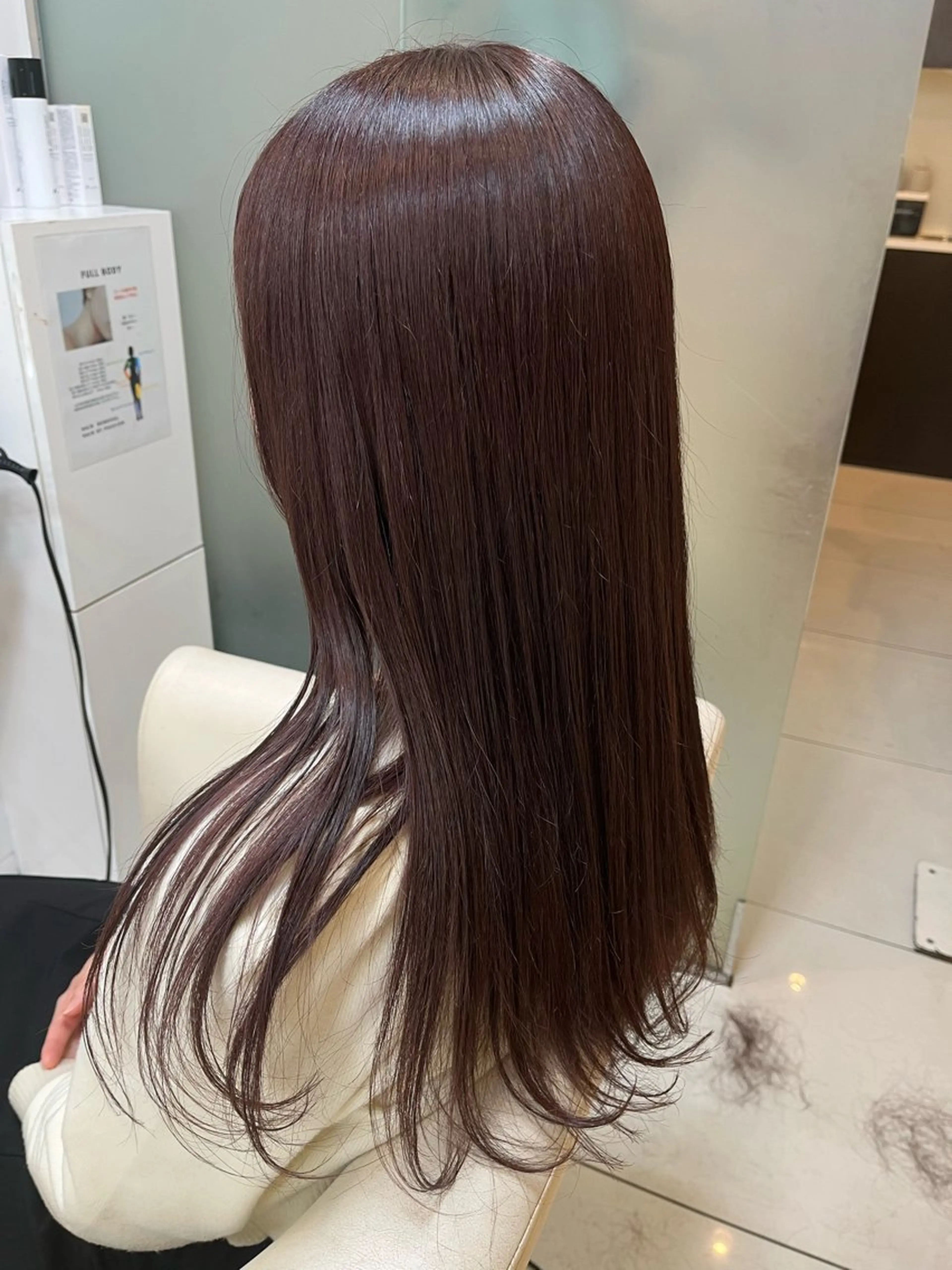 セミロング カラー ブラウンカラー ナチュラルブラウン パープルカラー ヘアケアベースウィズ所属・柳川 玲也のヘアスタイル