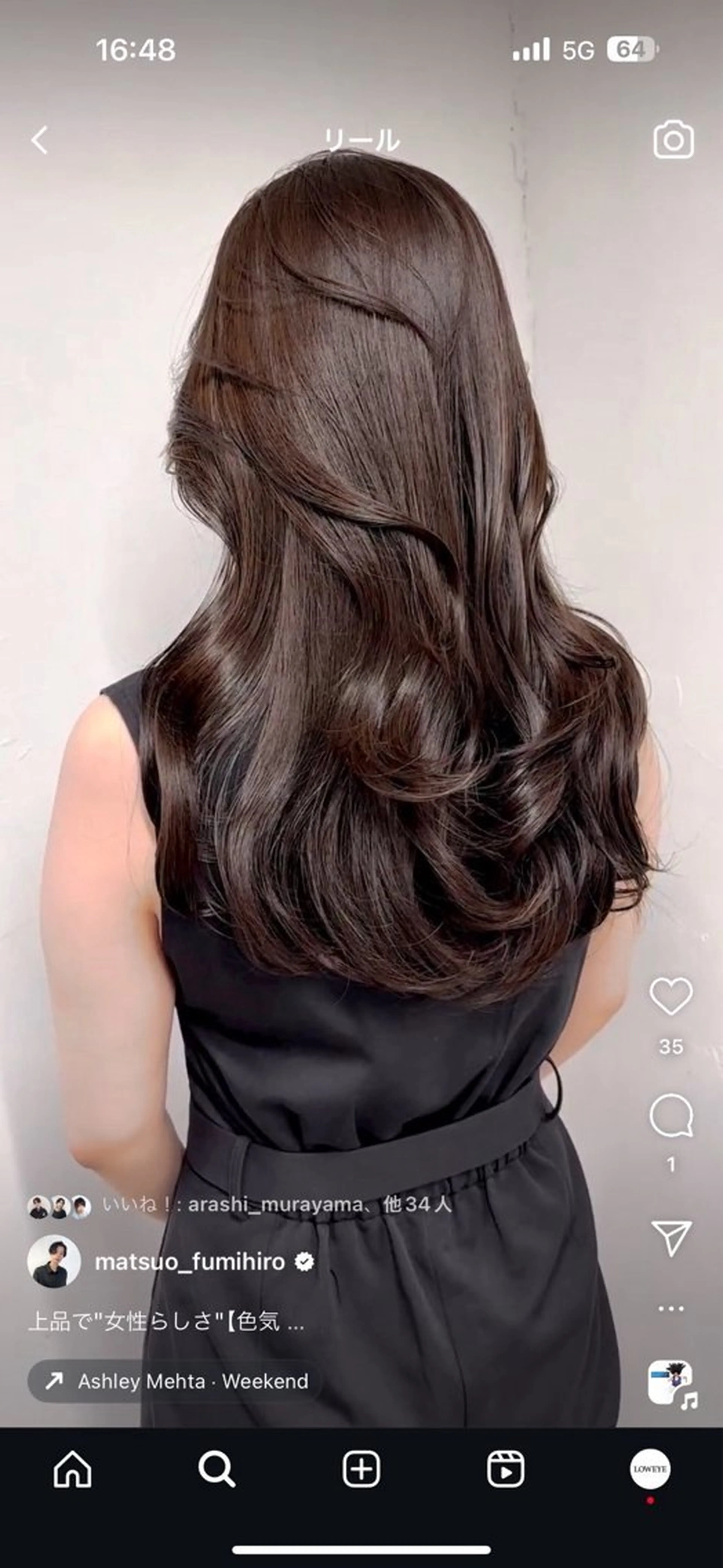 ロング カラー 坂口 誠弥のヘアスタイル