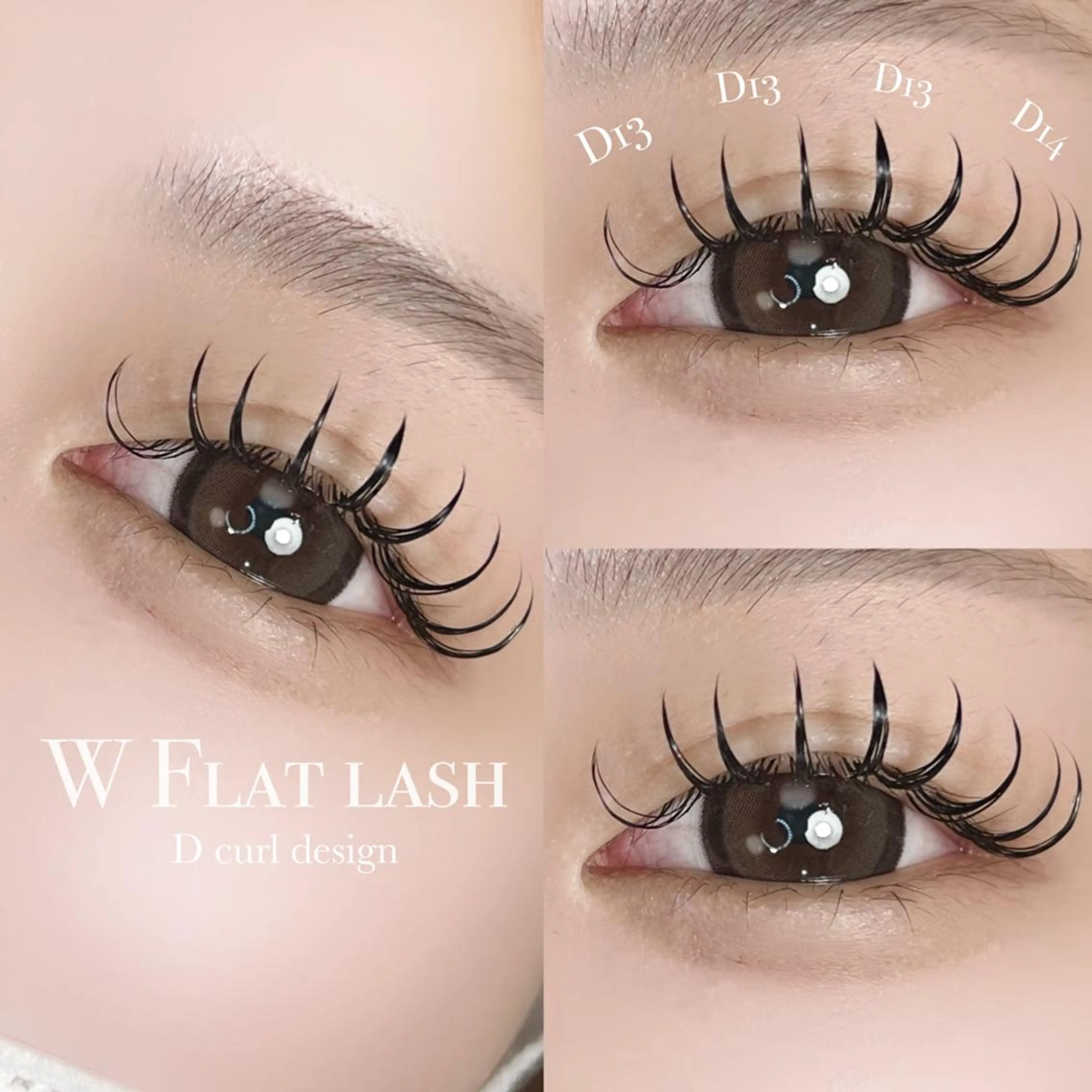 マツエク・マツパ フラットラッシュ ＲＥＢＥＳＴ ｅｙｅｌａｓｈのマツエク・マツパデザイン