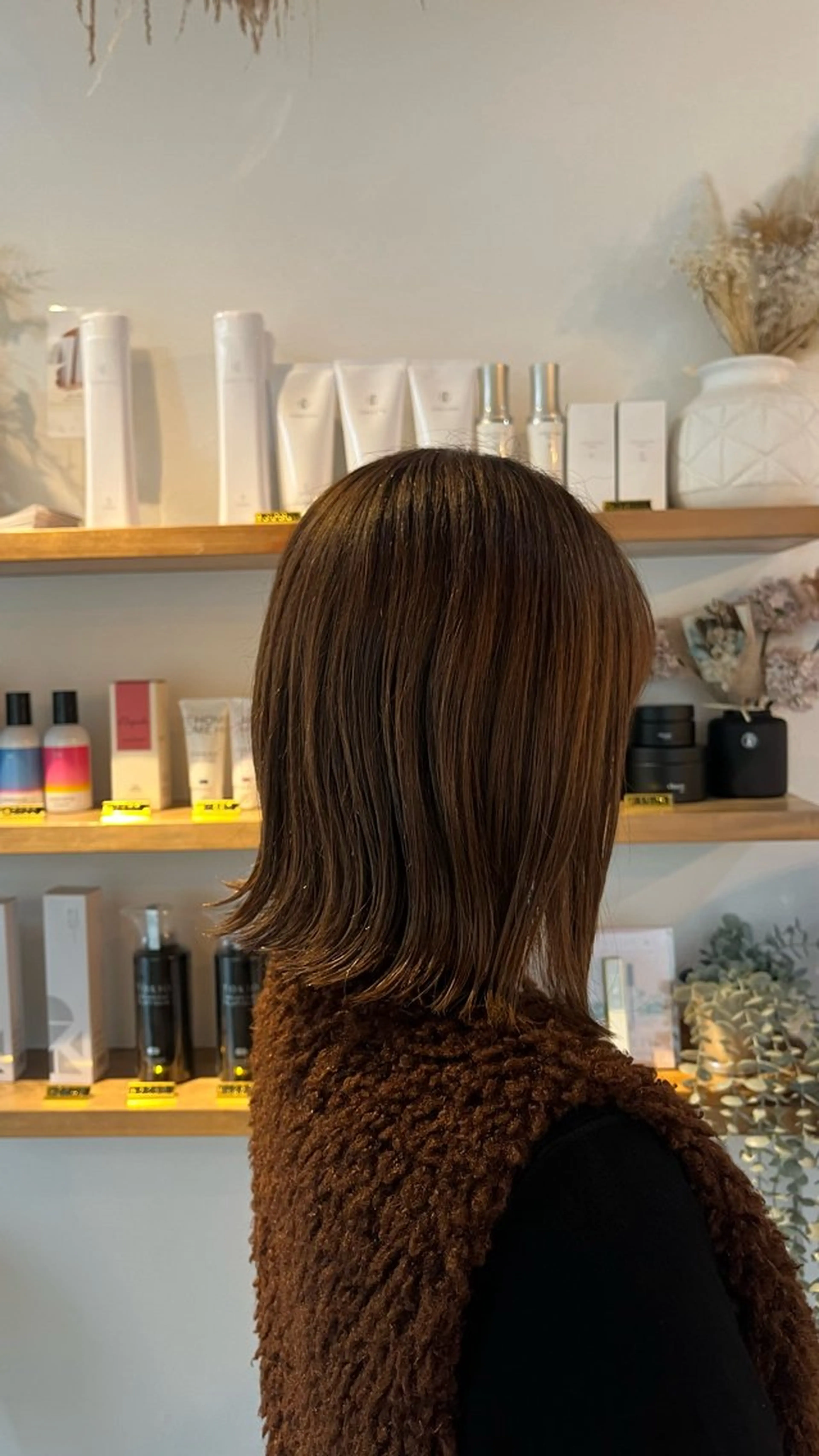 ミディアム カラー カンノ シュンのヘアスタイル