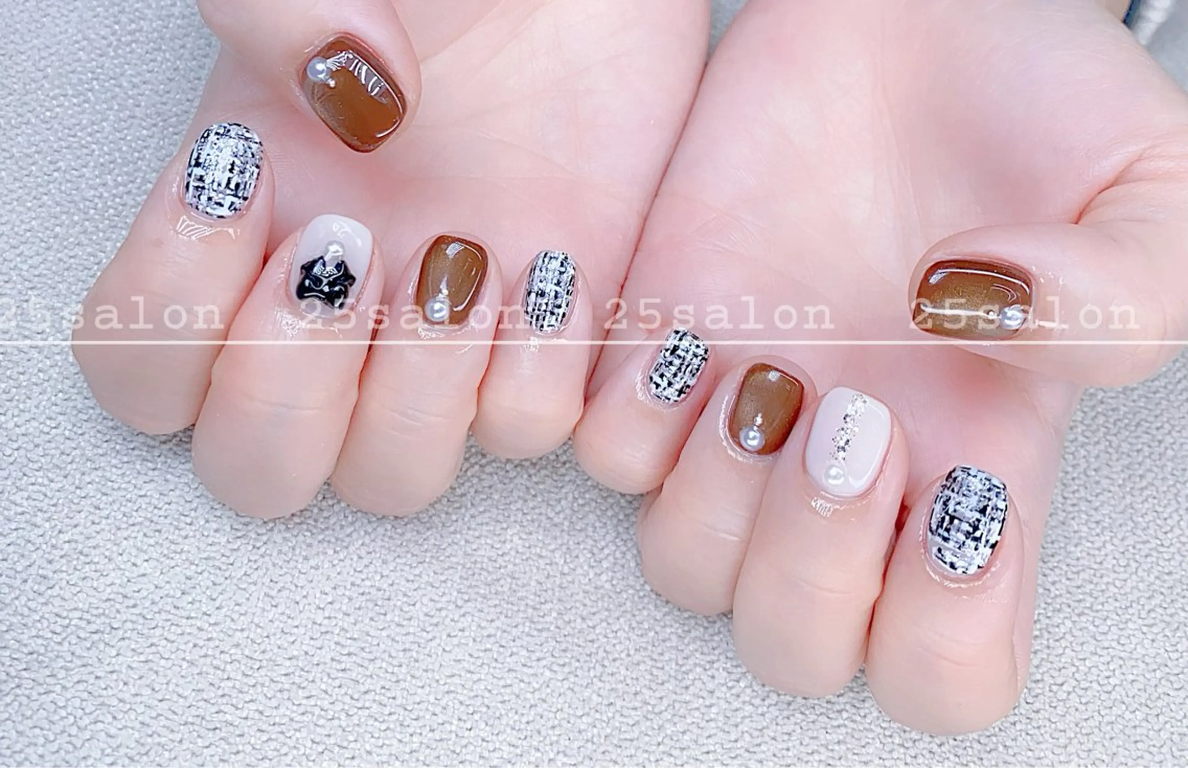 ネイル ジェルネイル 韓国ネイル ニュアンスネイル パラジェル ワンホンネイル 2 5のマツエク・マツパデザイン