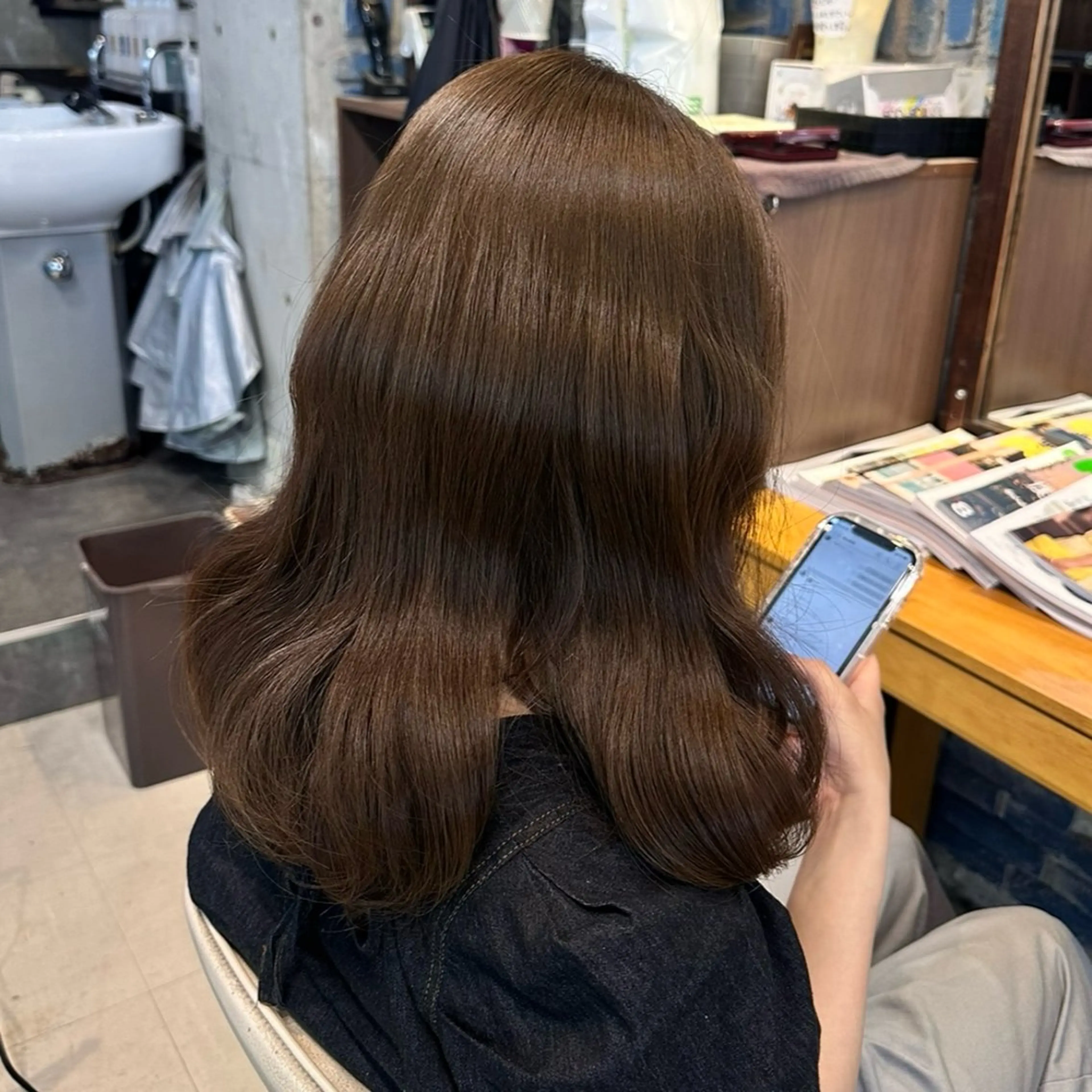 ミディアム カラー ヘアカラー Kaori / P’s 渋谷のヘアスタイル