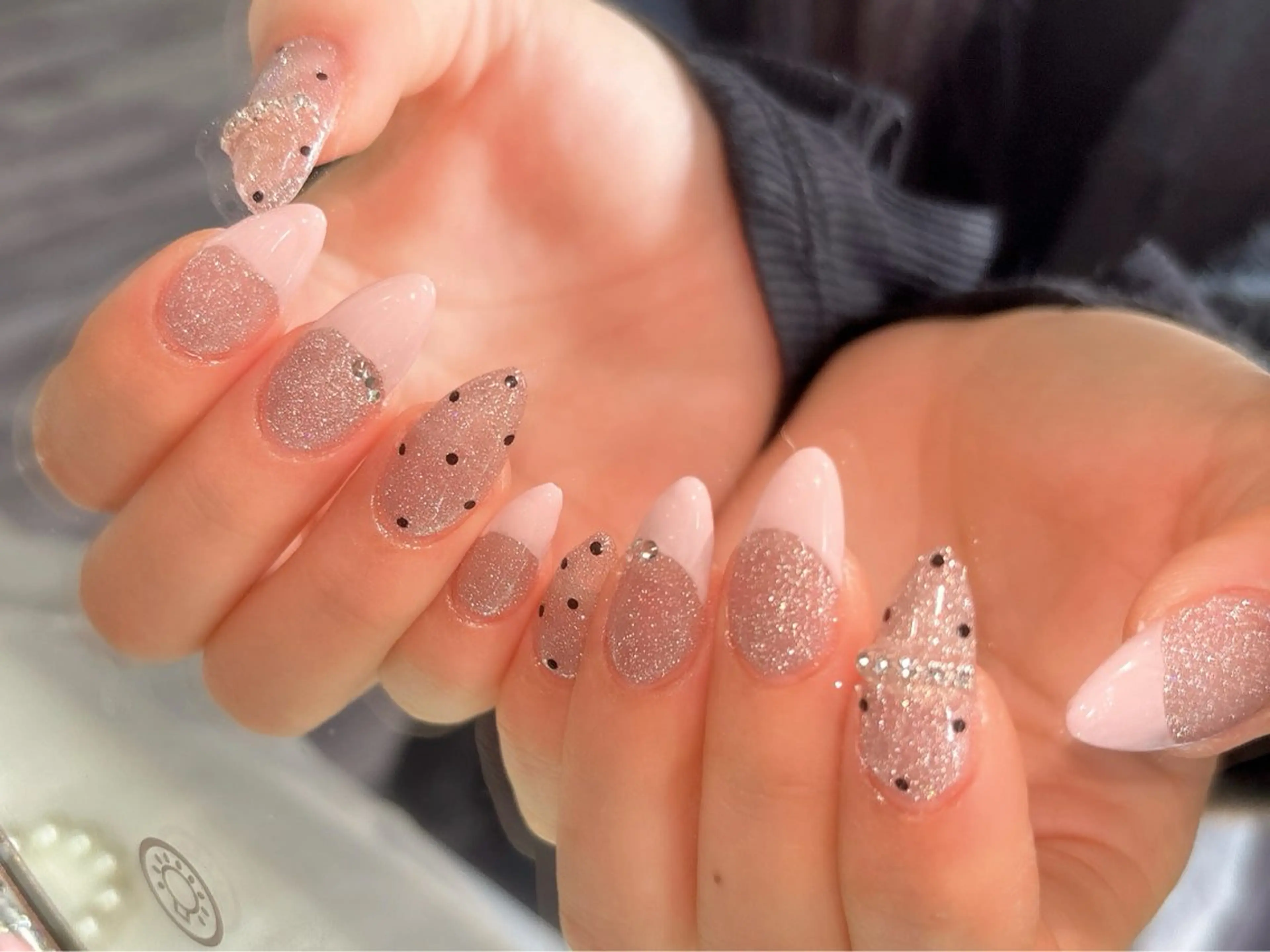 セミロング 韓国ガーリー🎀 岐南🤍ななみのネイルデザイン