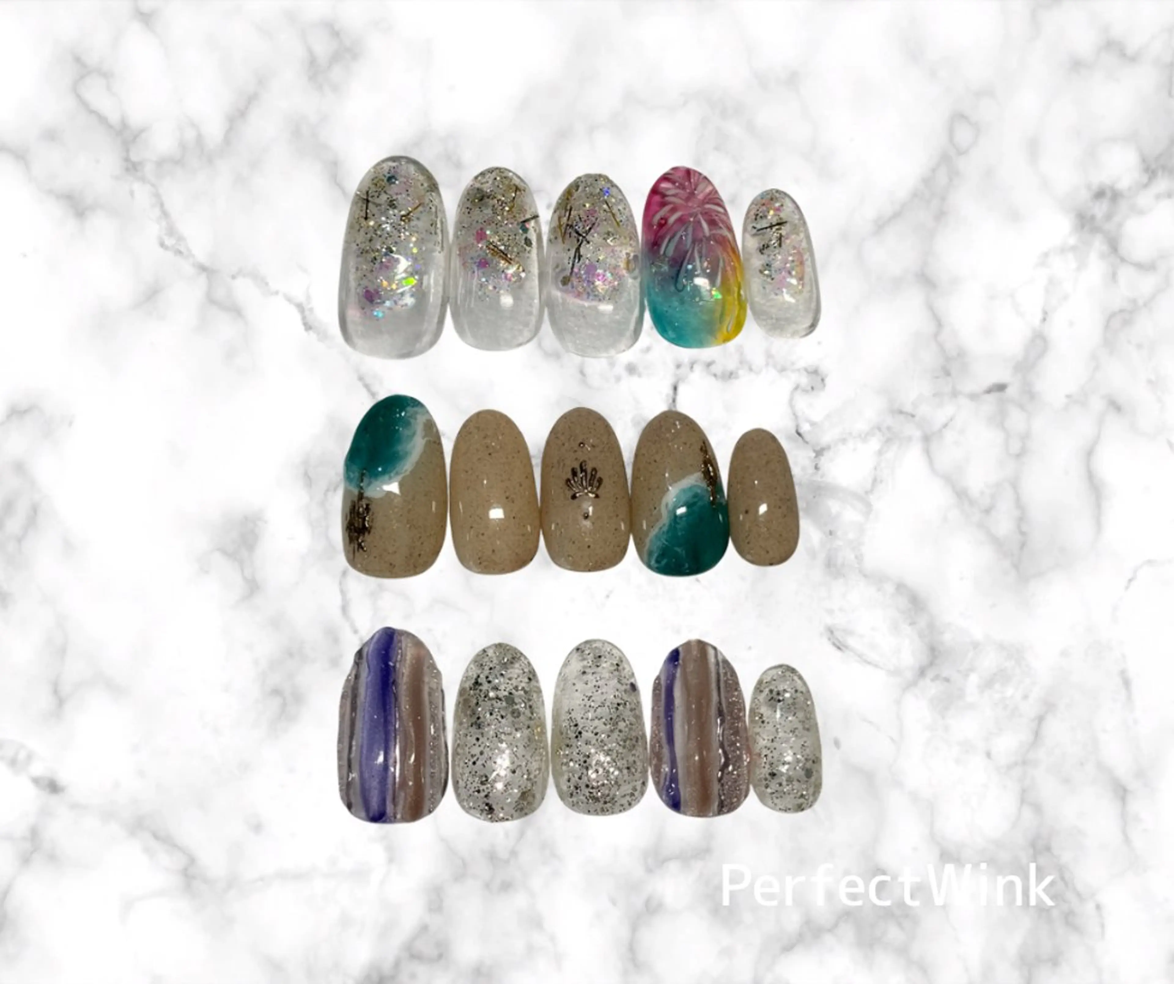 ショート ハンドネイル 💅Perfect Wink RUI🌈のネイルデザイン