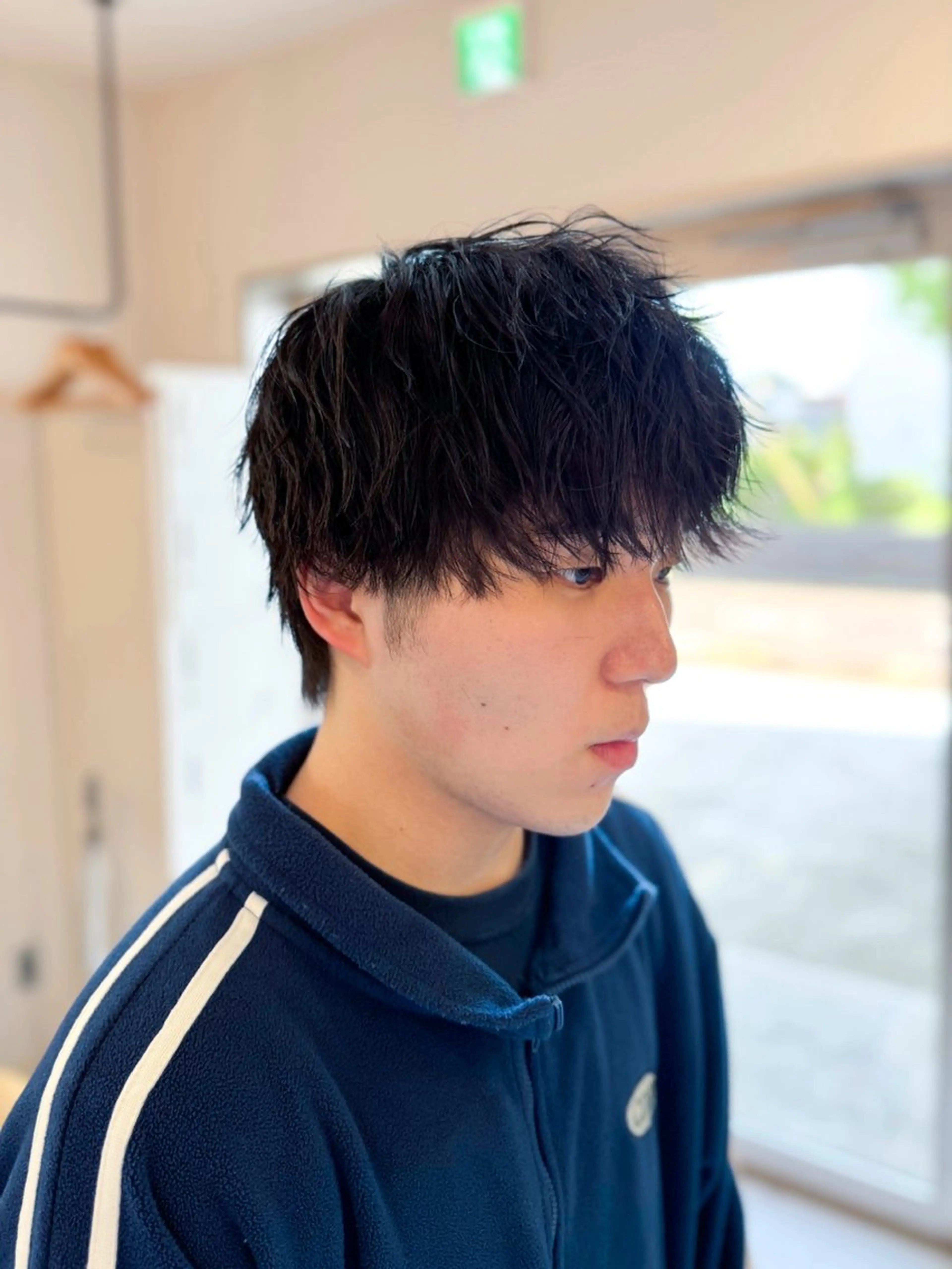メンズ マッシュ 波巻きパーマ カット サイトウ ヒトミ 【メイヘア】のヘアスタイル