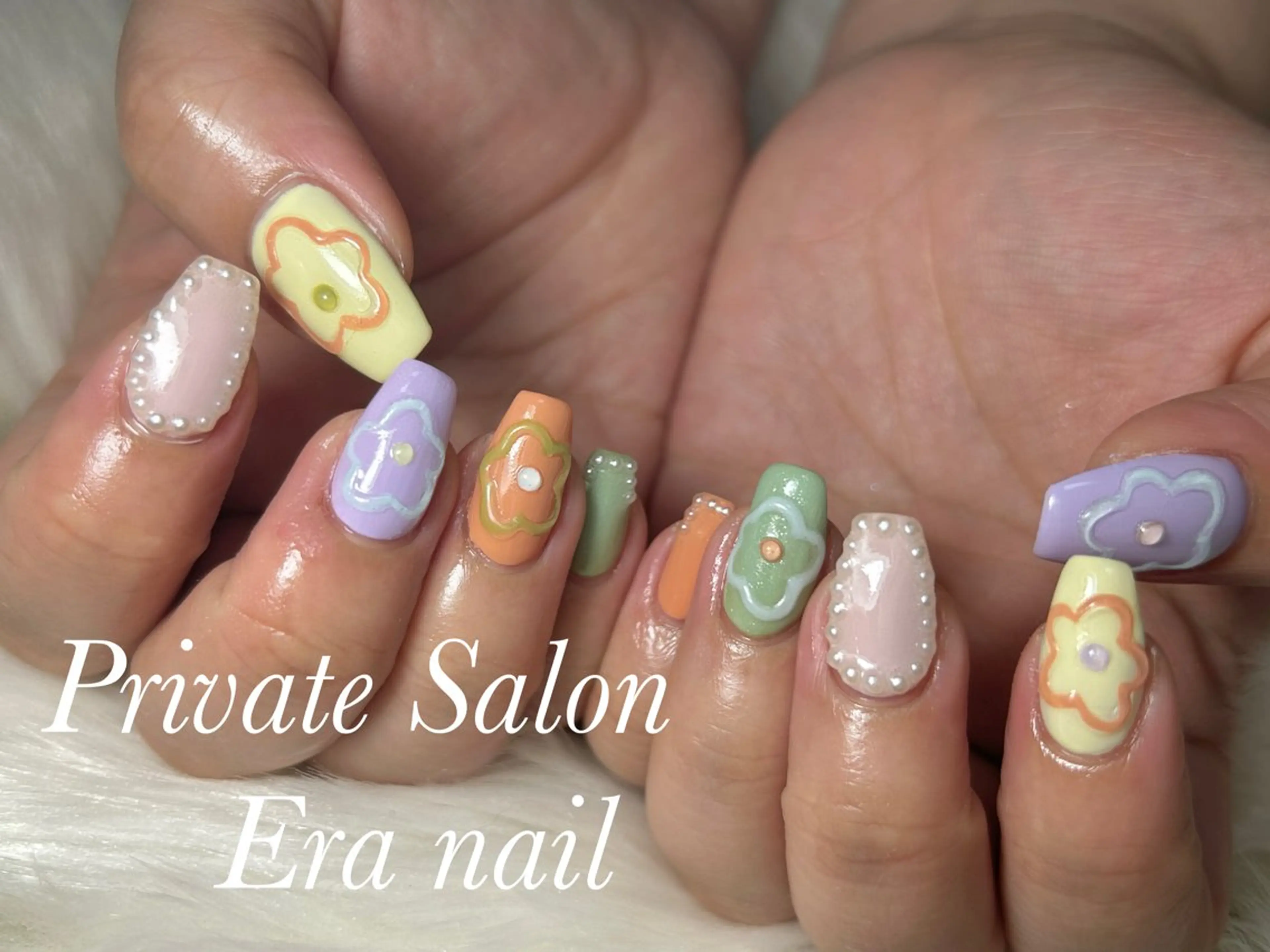 ネイル 春ネイル ハンドネイル Era nailのネイルデザイン