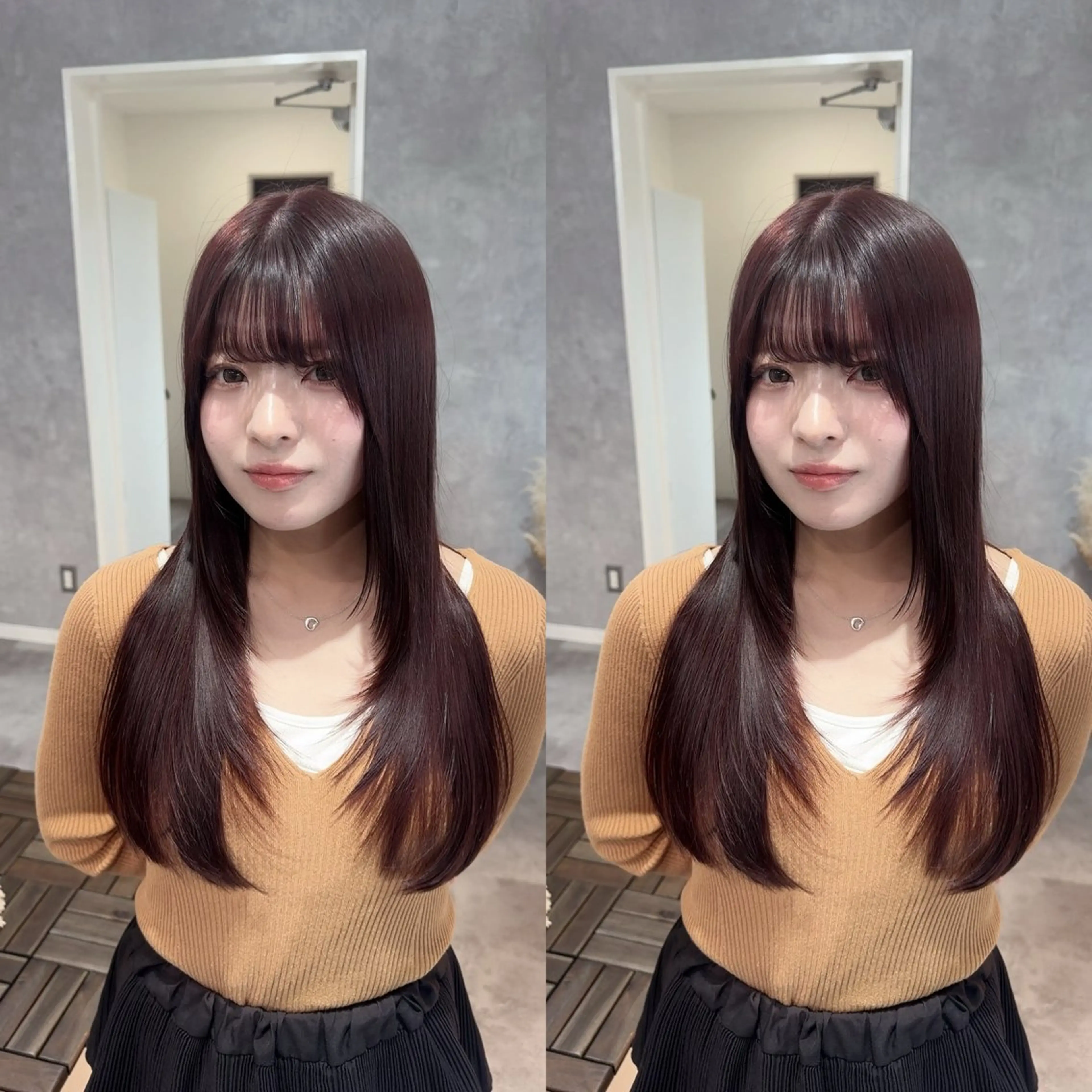 ロング カット ヘアカラー トリートメント 💎レイヤーカット× 髪質改善💎後藤陸のヘアスタイル