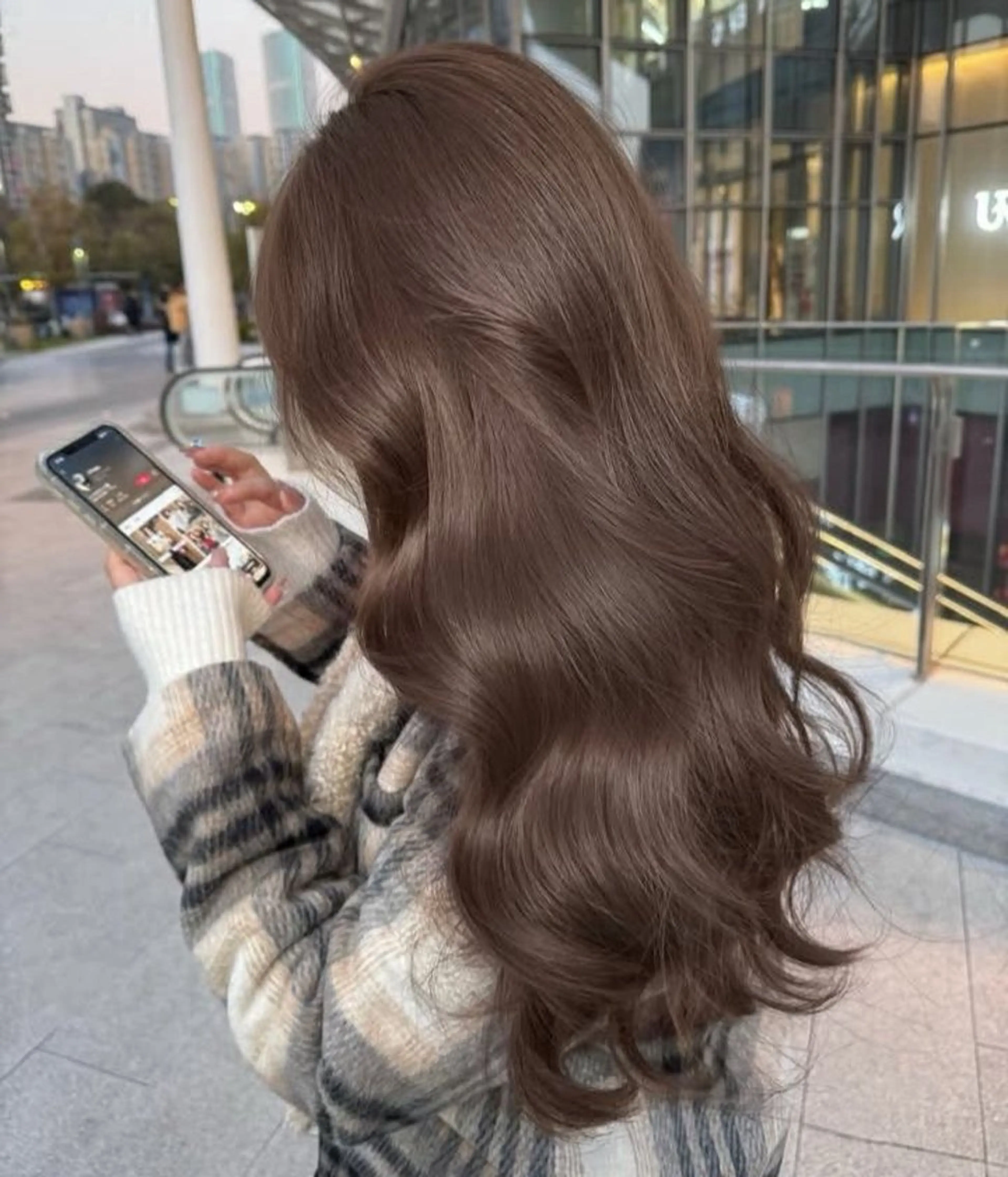 ロング カラー うる艶カラー/ 韓国ヘア/瑛莉菜のヘアスタイル