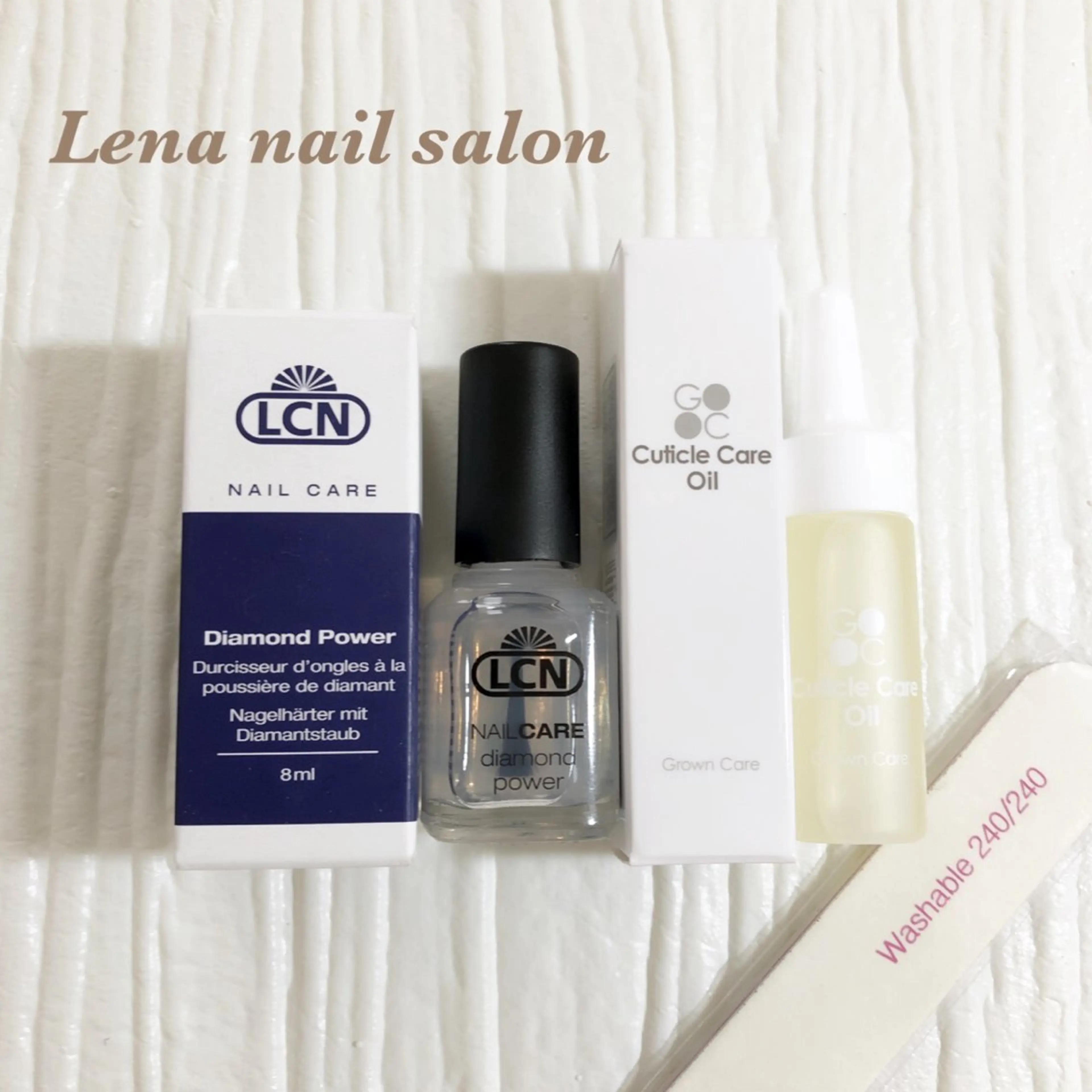 ネイル 自爪育成ネイルケア Lena  nailのネイルデザイン