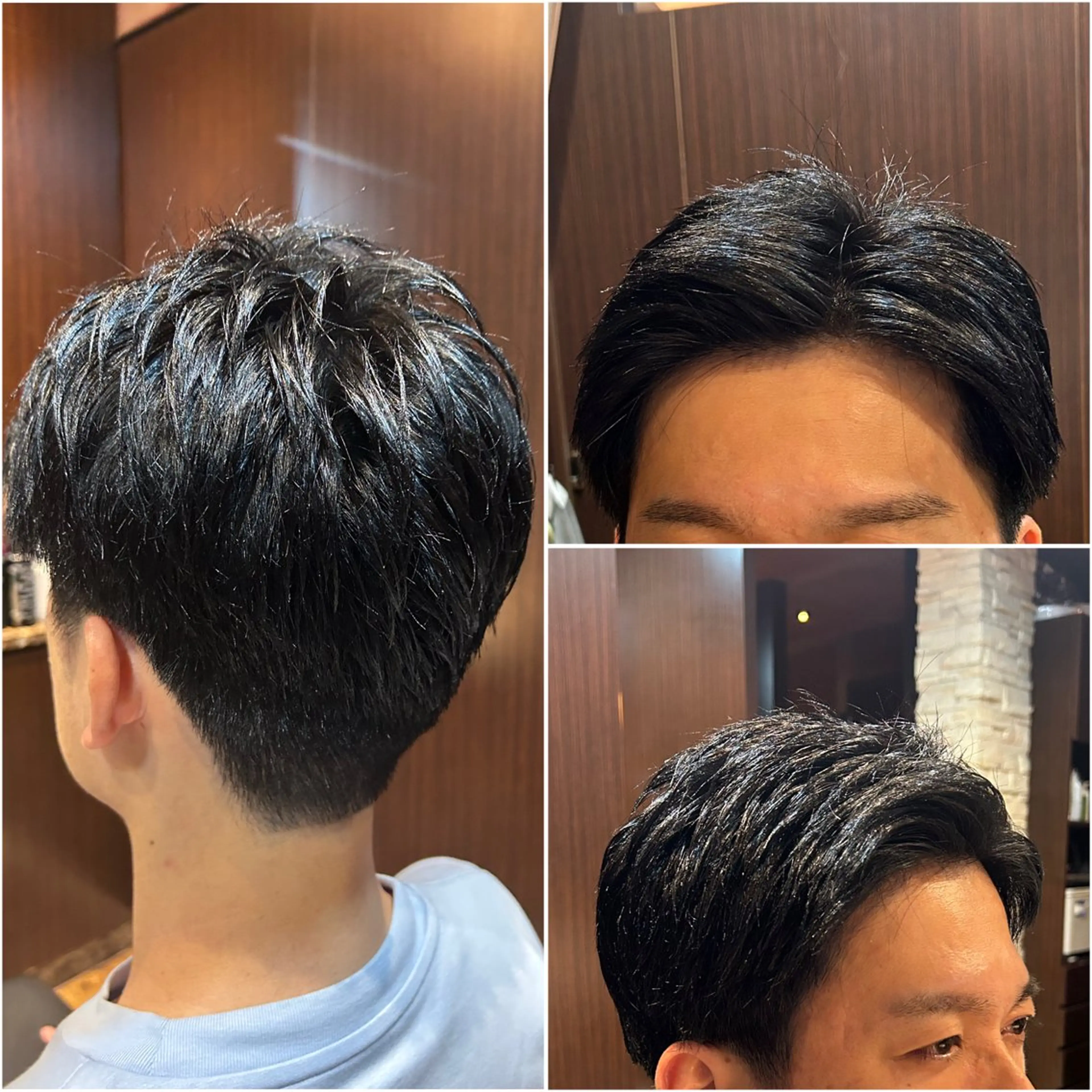 ショート カラー メンズ 根尾 海咲のヘアスタイル