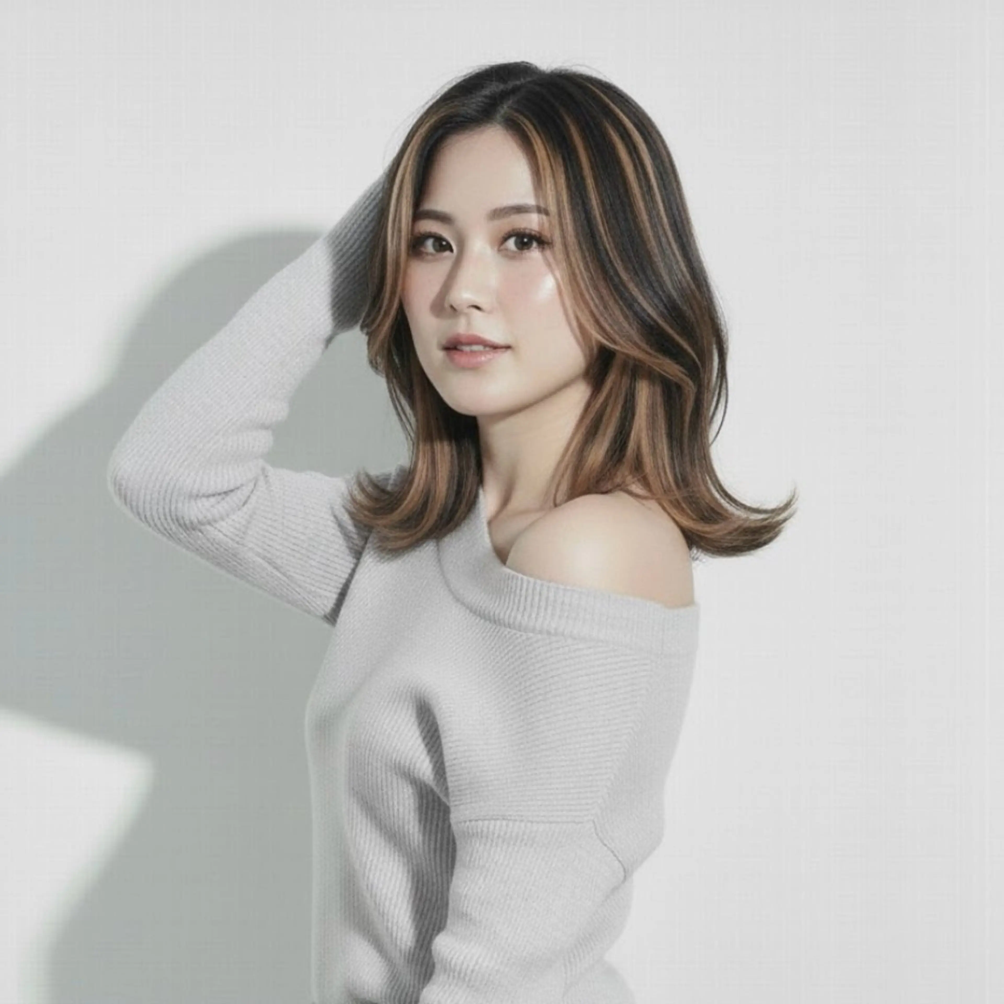 ミディアム カラー ボブレイヤー ベージュカラー ブリーチ ブラウンカラー ブラウンベージュ カット ヘアカラー 髪質改善特化KIZU /艶髪研究（京都）のヘアスタイル