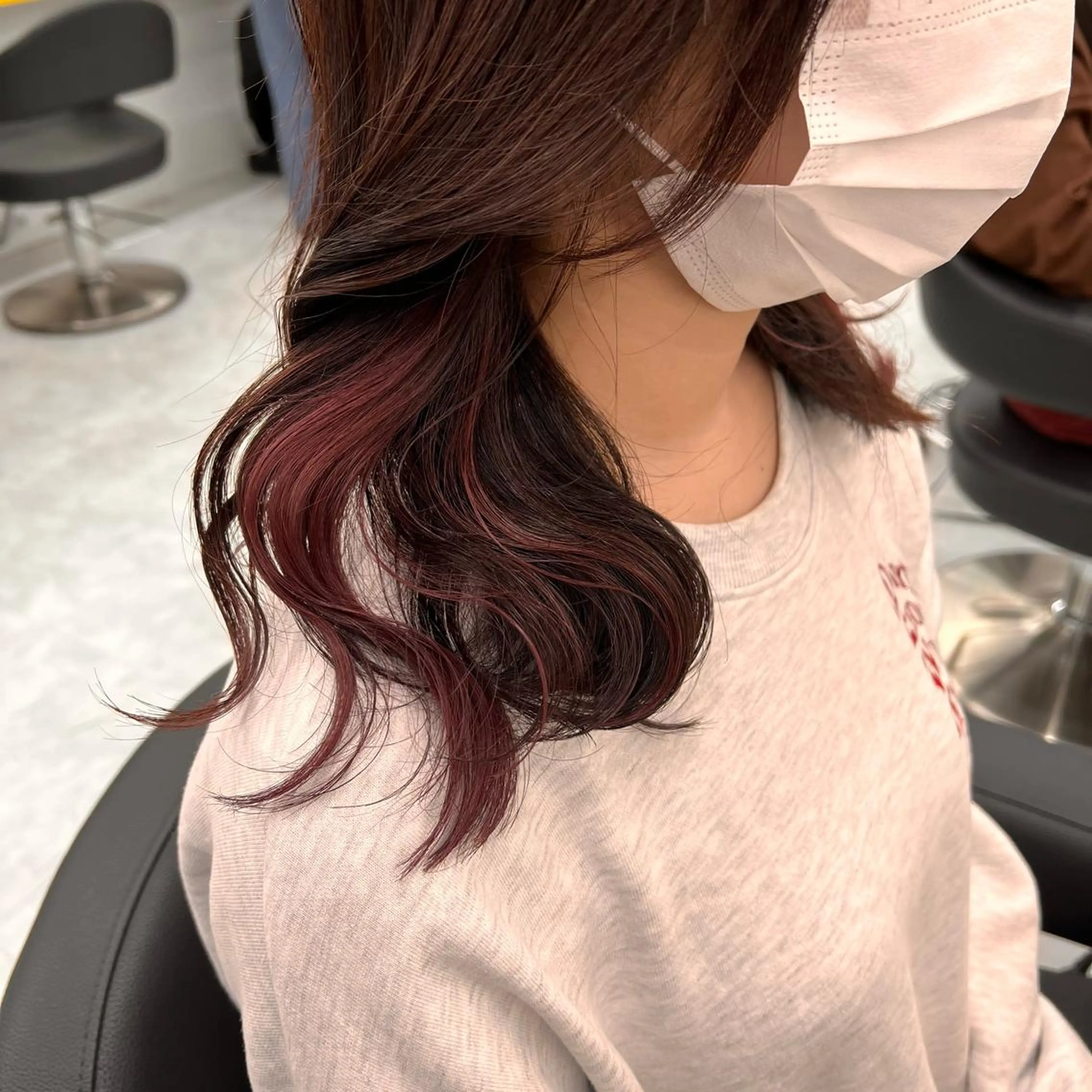 セミロング 💖札幌カラー 指名No.1💖玲奈のヘアスタイル