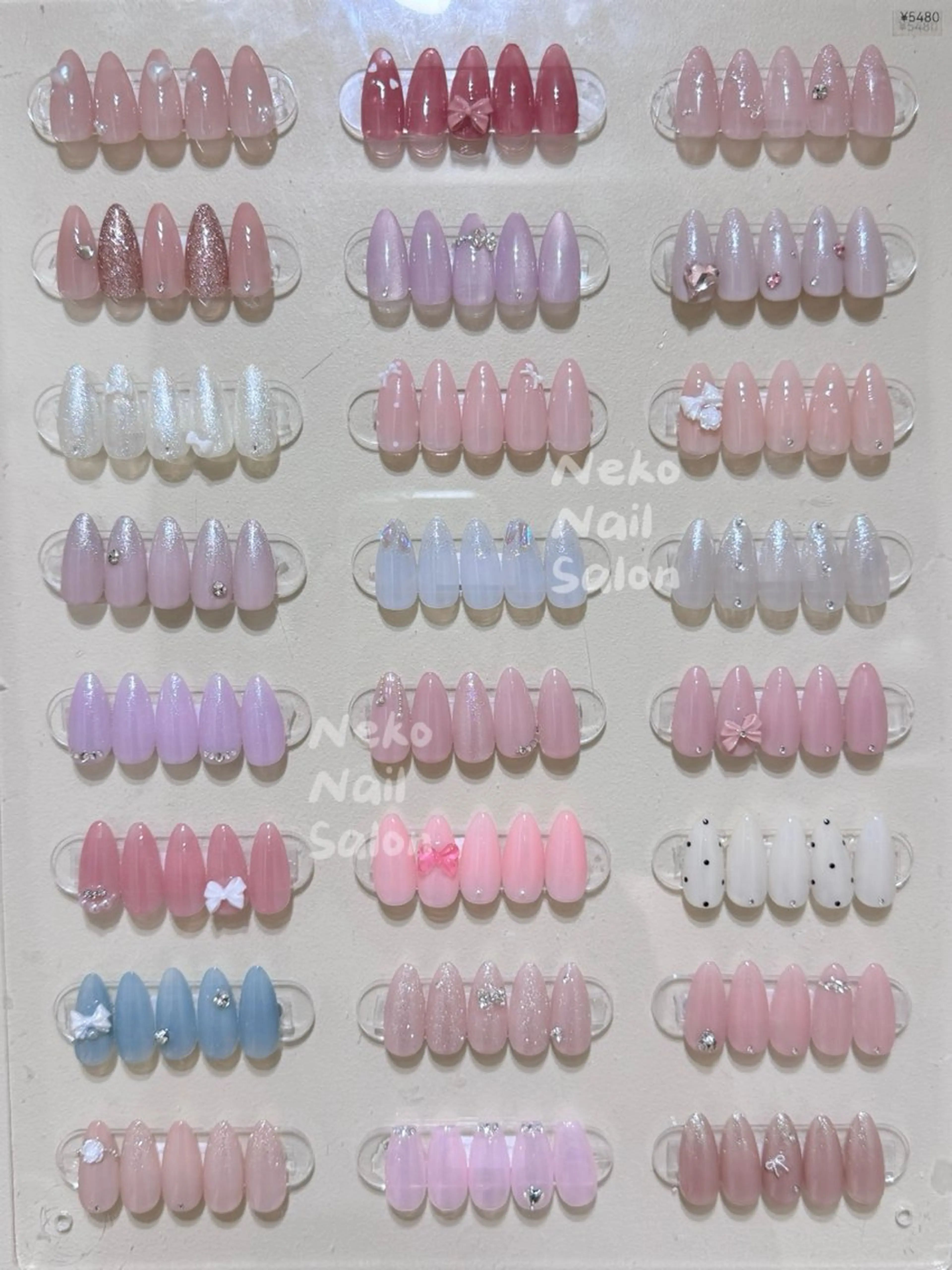 ネイル ガーリー ワンホンネイル ハンドネイル neko nailのネイルデザイン