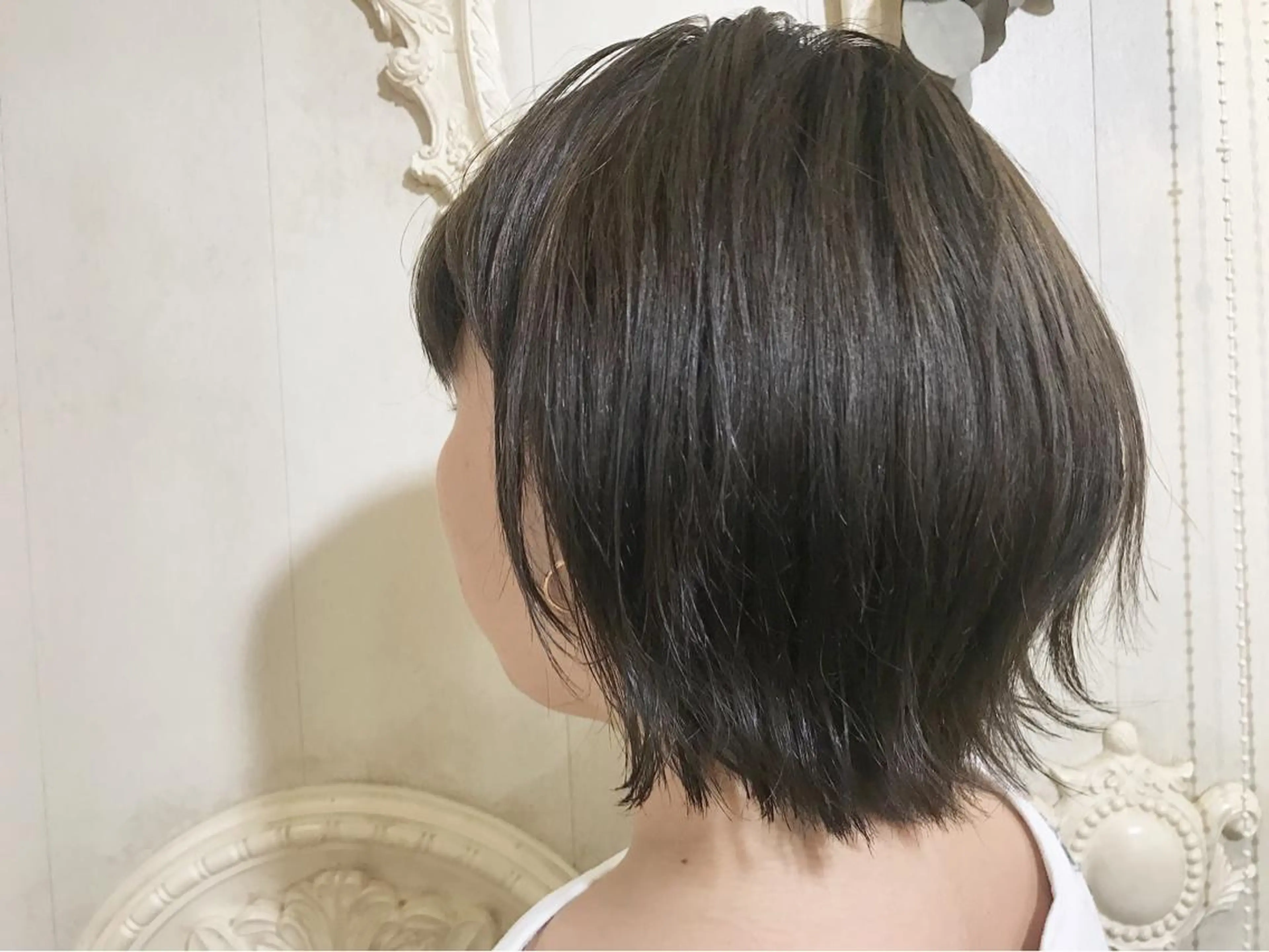 ショート カラー アッシュ 透明感カラー 外国人風カラー ショートボブ💗 ヤマネシオリのヘアスタイル