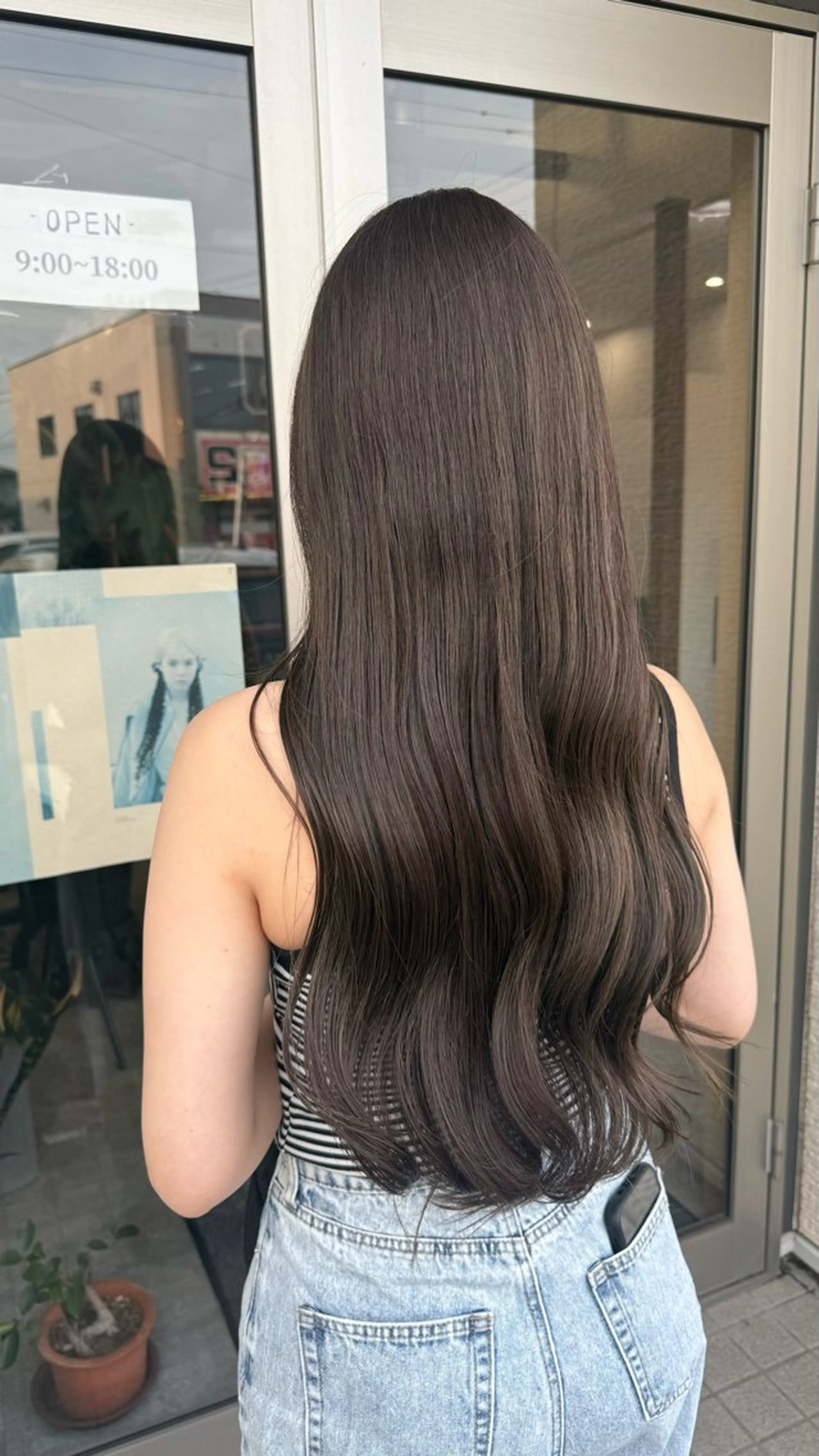 ロング カラー 透明感カラー イルミナカラー pleasant アユのマツエク・マツパデザイン