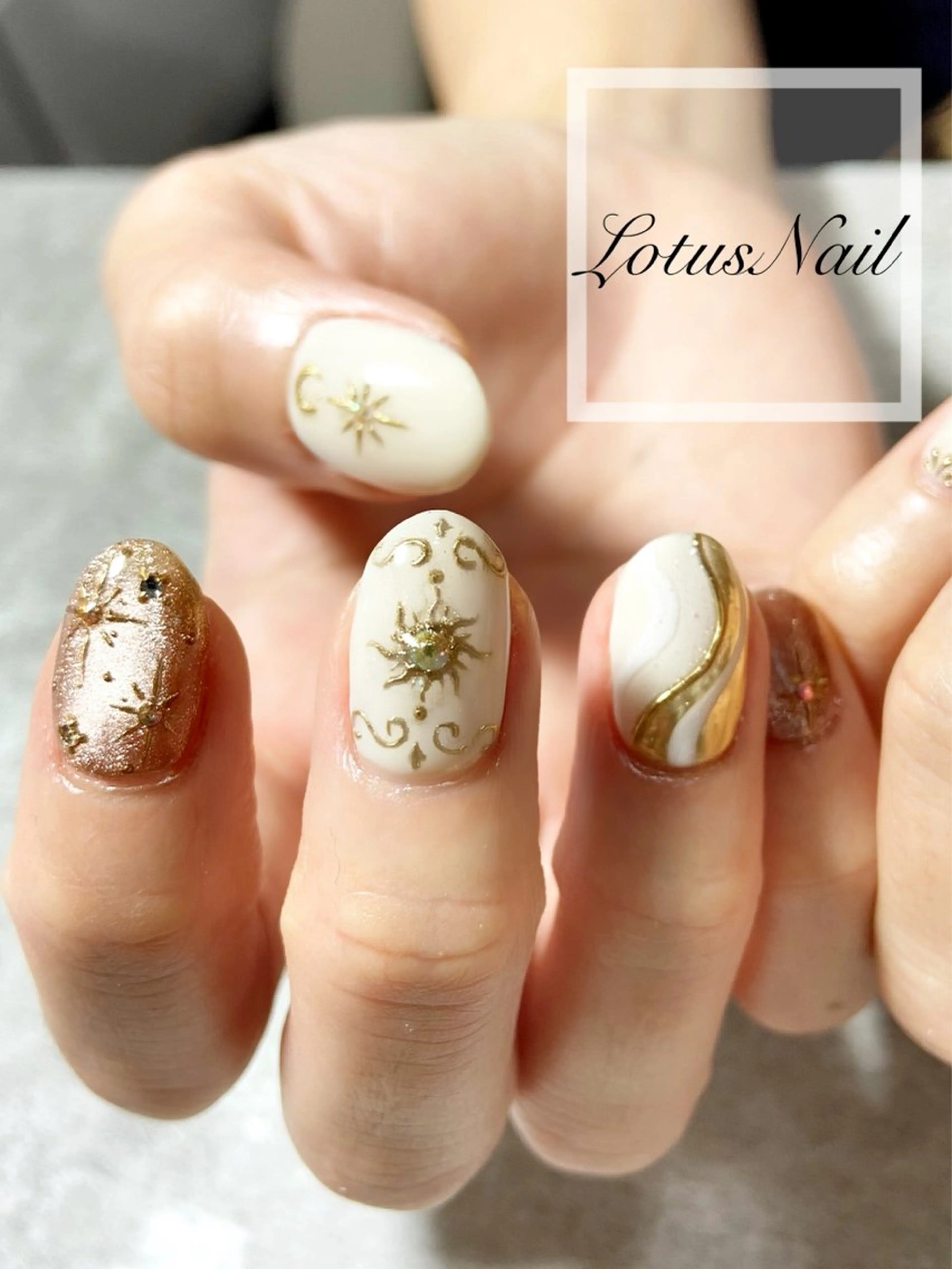 ネイル ハンドネイル Lotus Nailのネイルデザイン