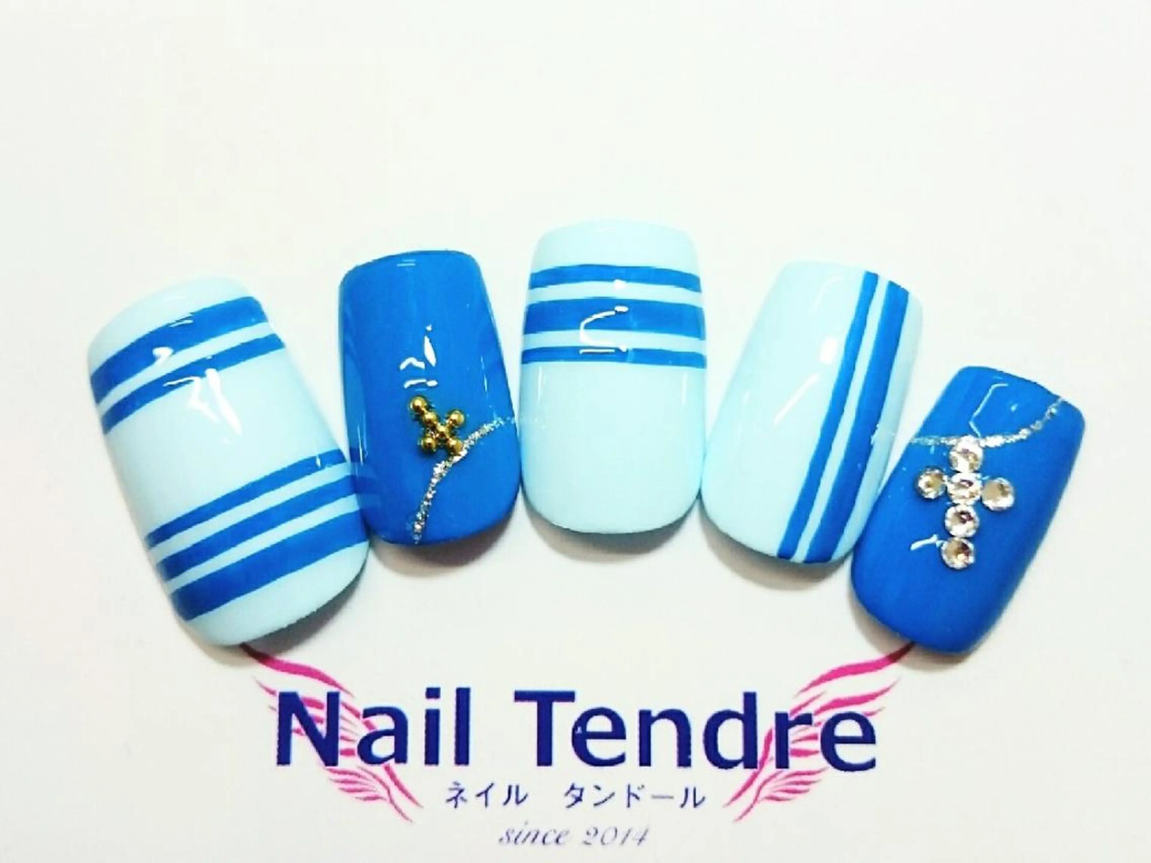 ネイル アートネイル ジェルネイル ソフトジェル ストーンネイル ハンドネイル Nail  Tendreのネイルデザイン