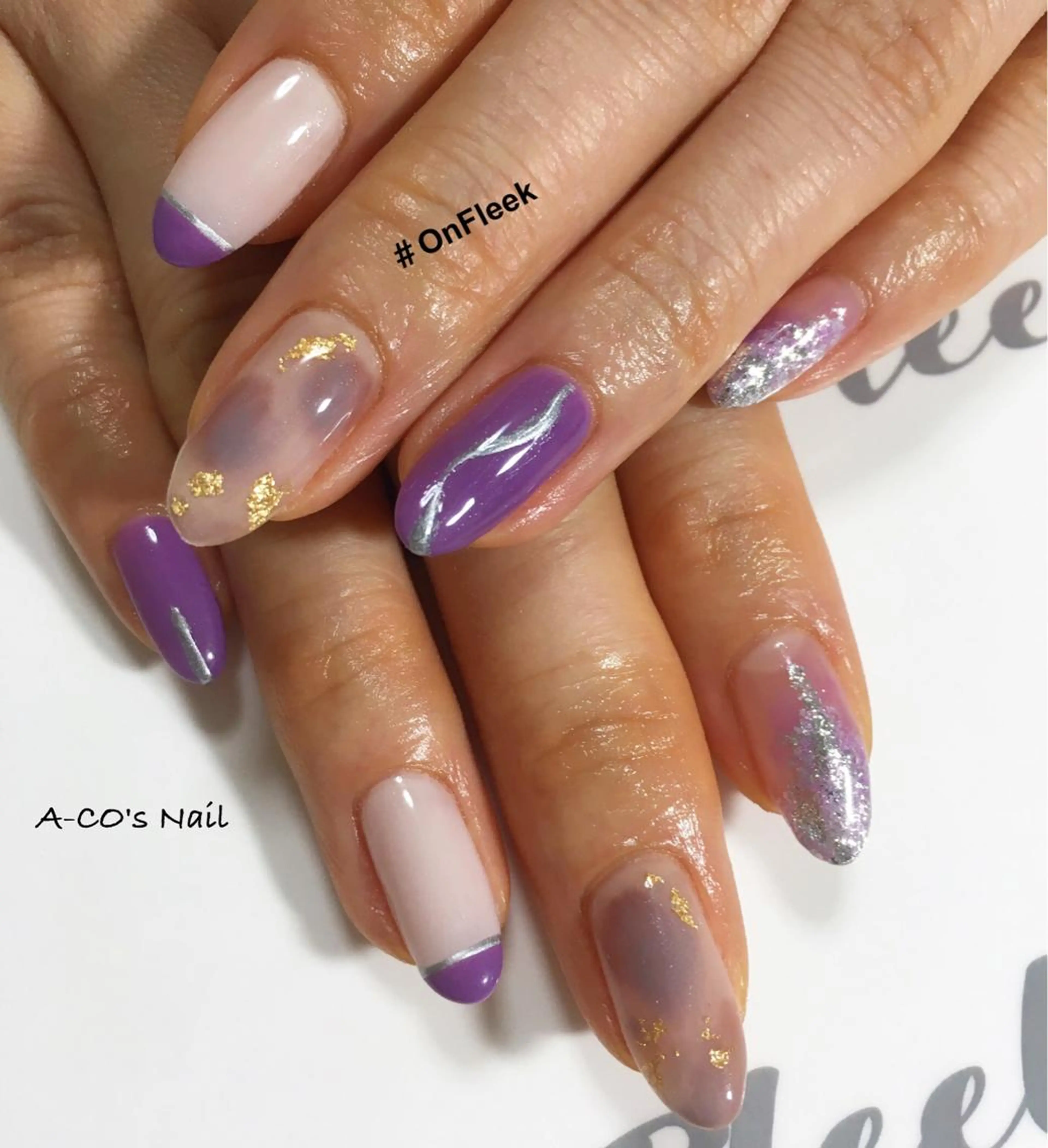 ネイル フットネイル NailSalon ＃OnFleekのネイルデザイン