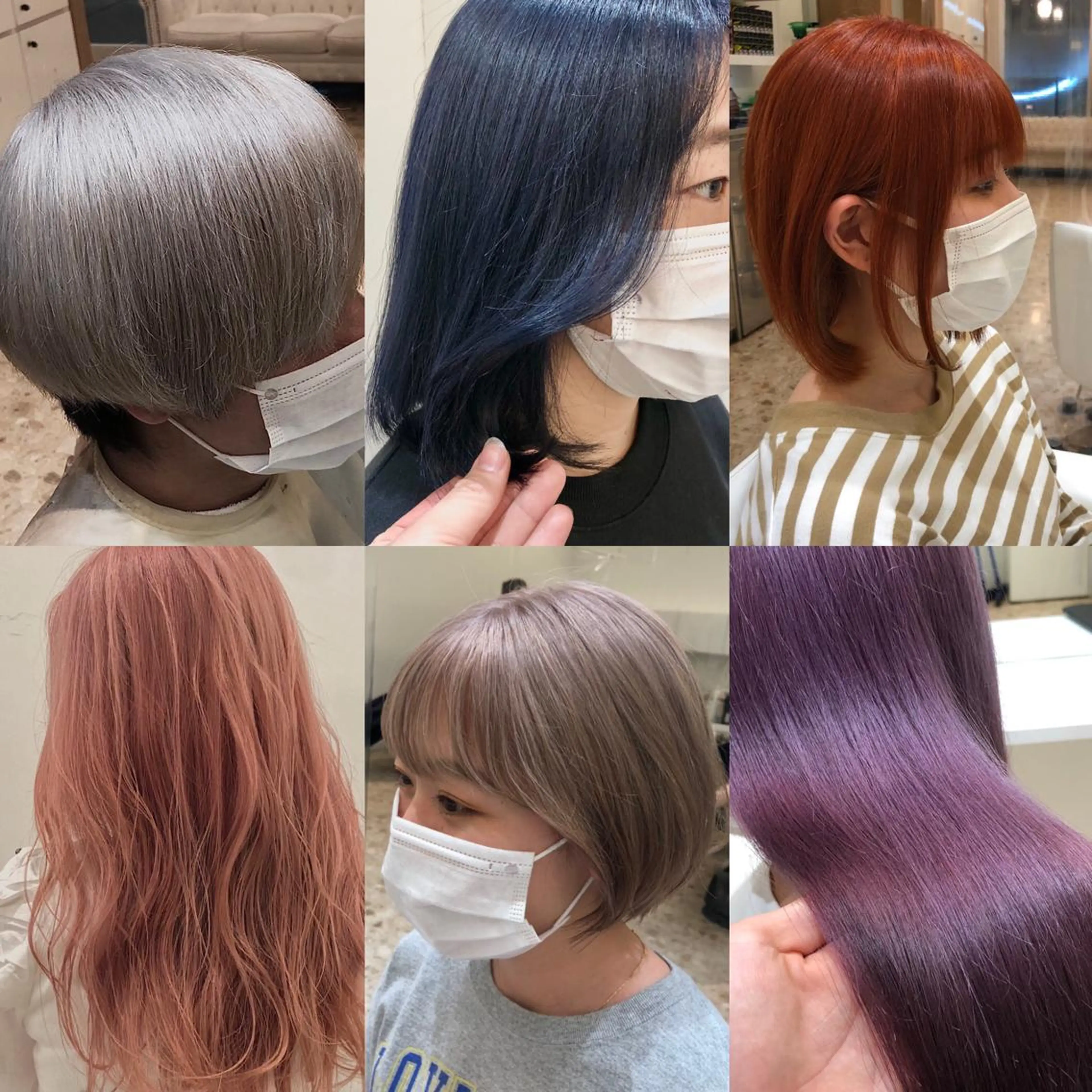 カラー まつげパーマ🩷 pld南草津のマツエク・マツパデザイン