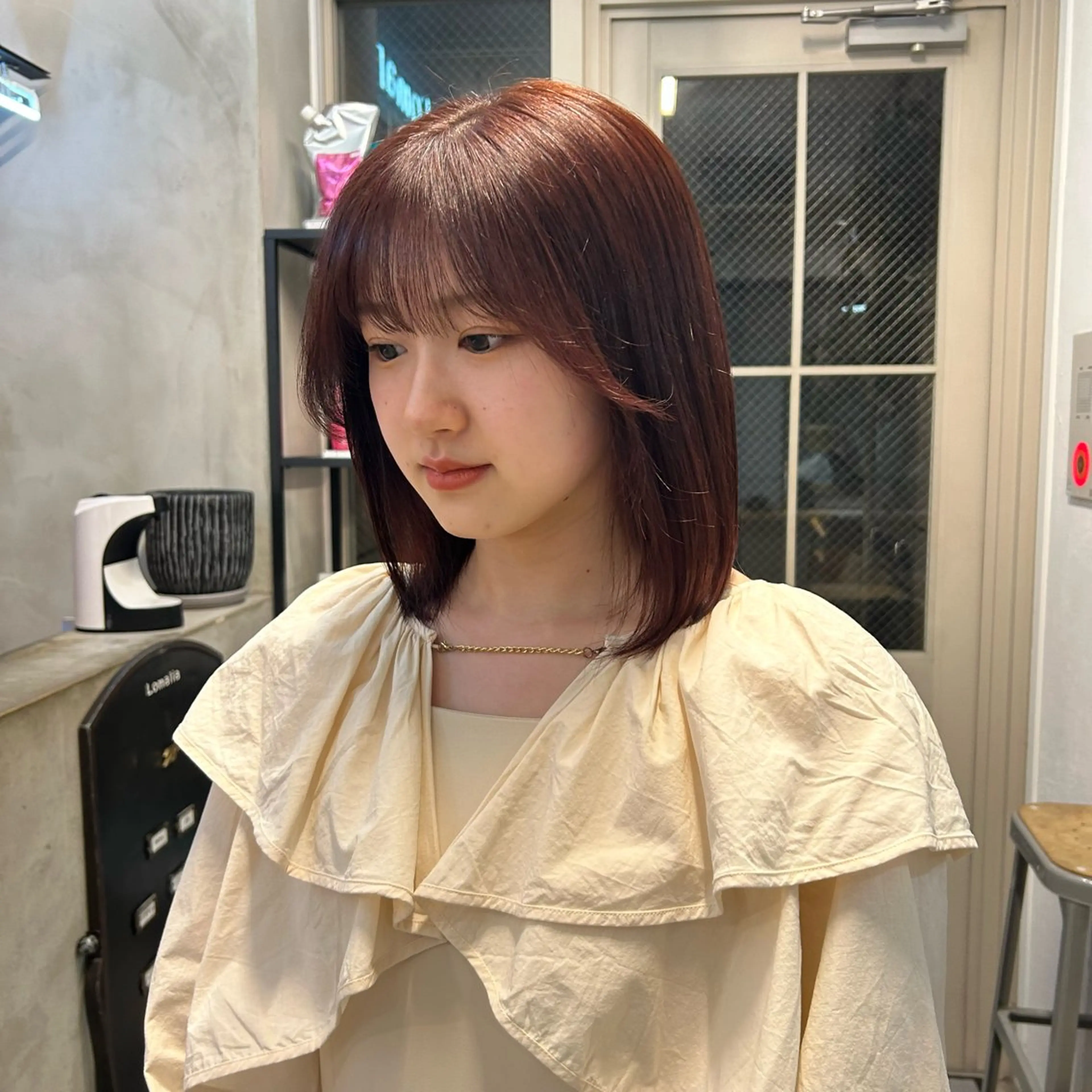 ミディアム カラー ヘアカラー じゅわっと暖色カラー 🍊Moemiのヘアスタイル