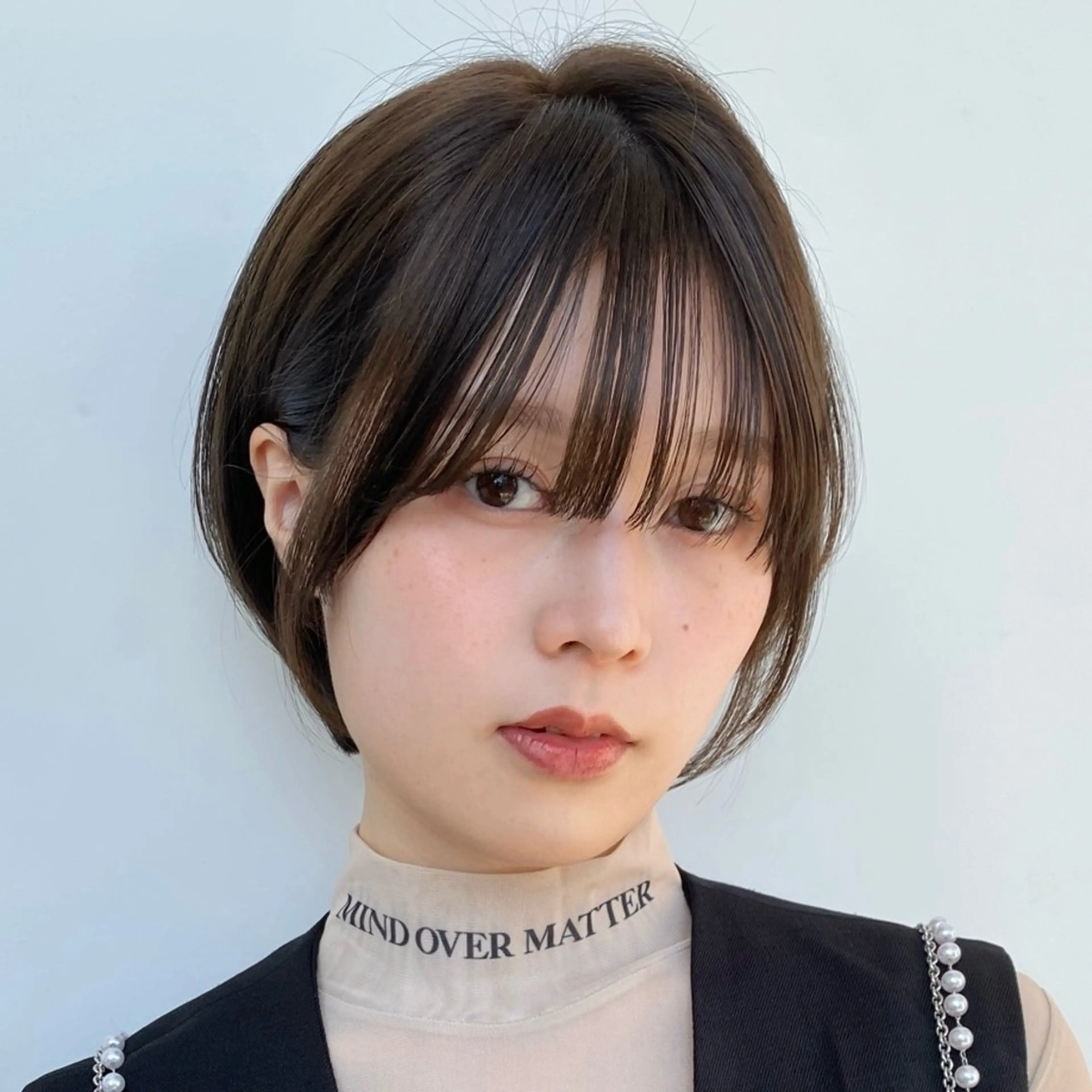 ショート カラー ショートボブ 丸みショート 透明感カラー ボブ ショートヘア ショート/ボブ/パー マ原宿🪷Akinaのヘアスタイル