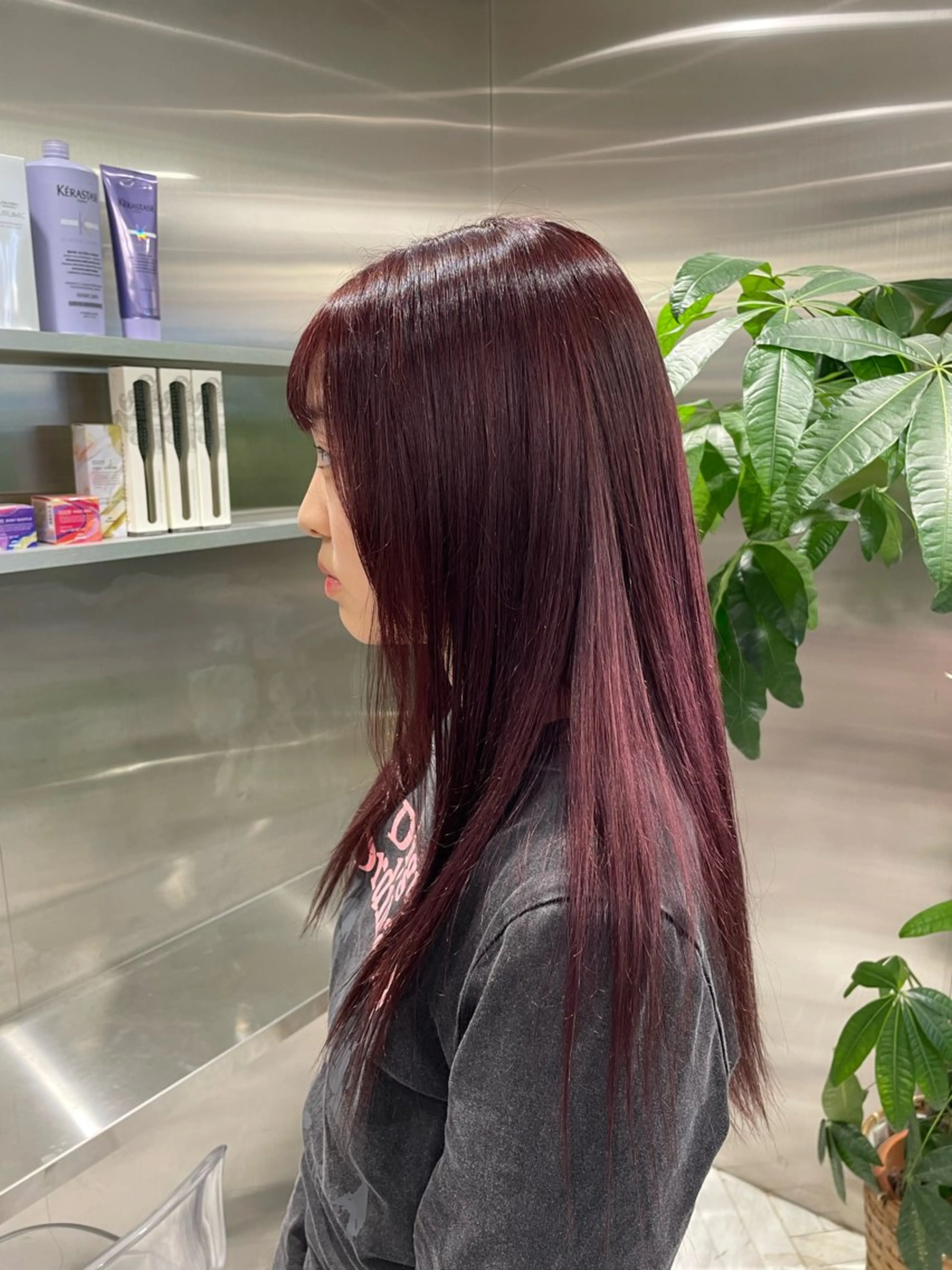 セミロング カラー セミロングパーマ バレイヤージュ ブリーチ ケアブリーチ ダブルカラー フェザーショート⚡️ REONのヘアスタイル