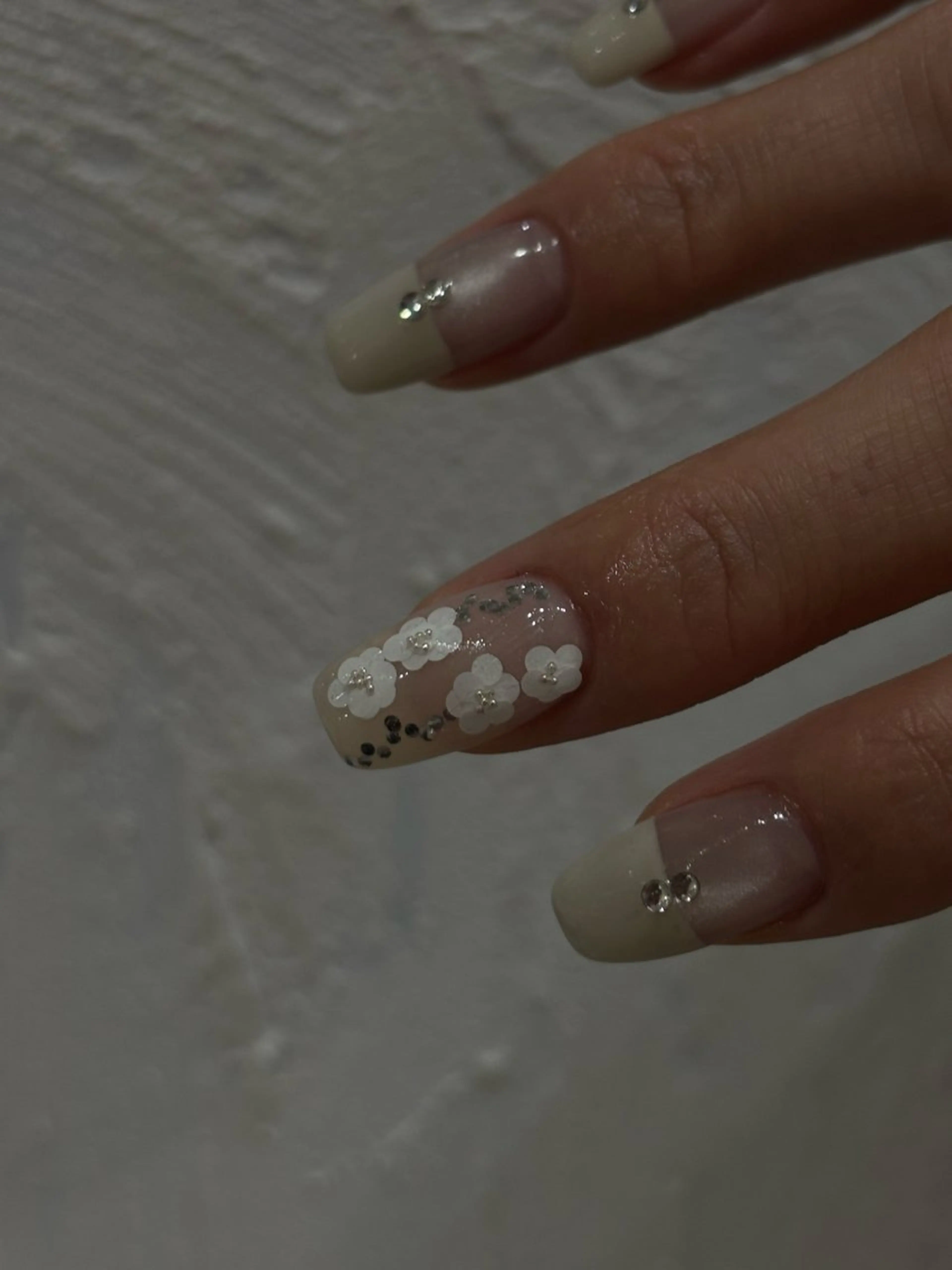 ネイル ハンドネイル 0203ムニムサン 💙Honokaのネイルデザイン