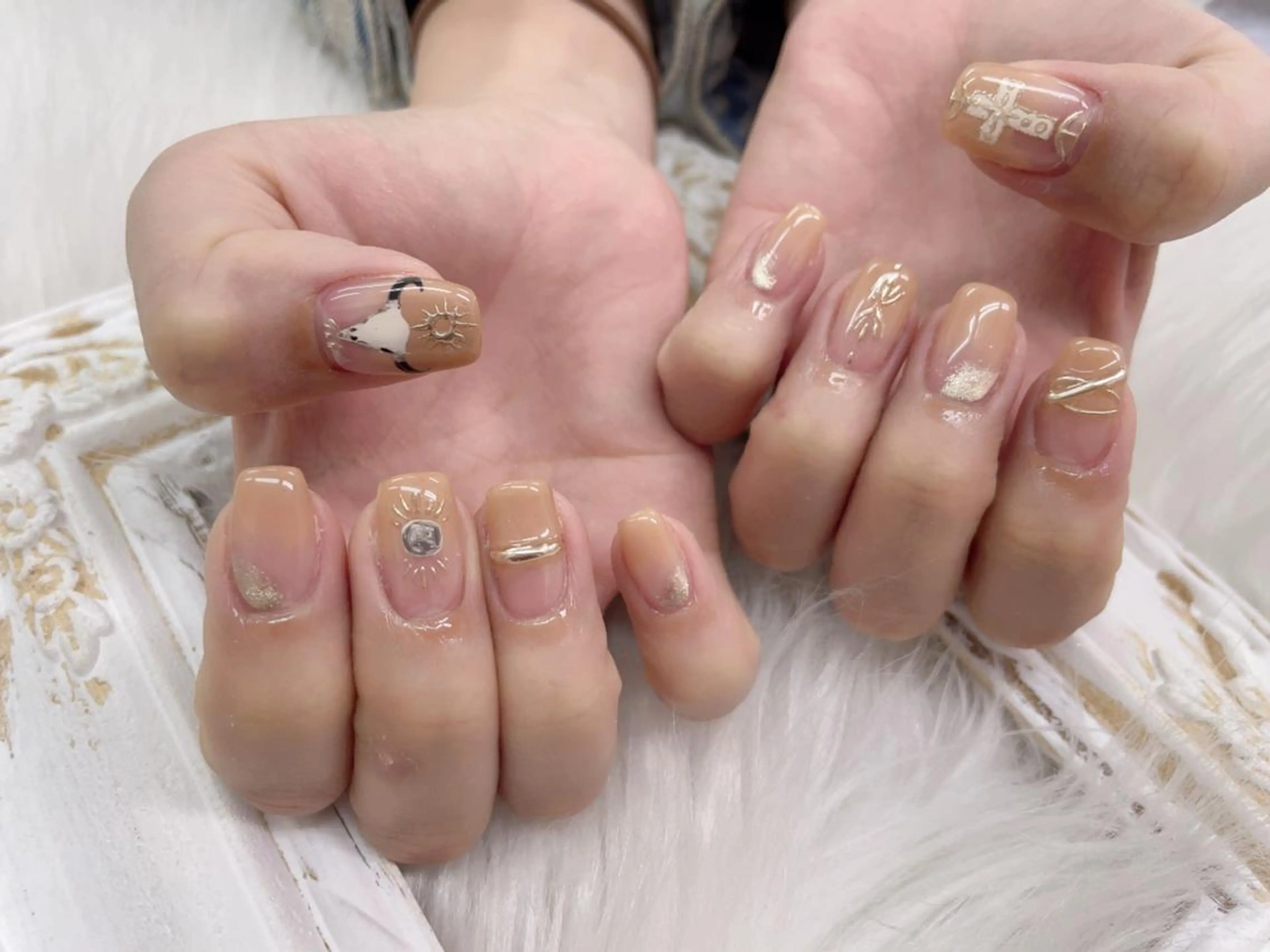 ネイル 🦋ネイルサロン ブラン🌈ゆりのネイルデザイン