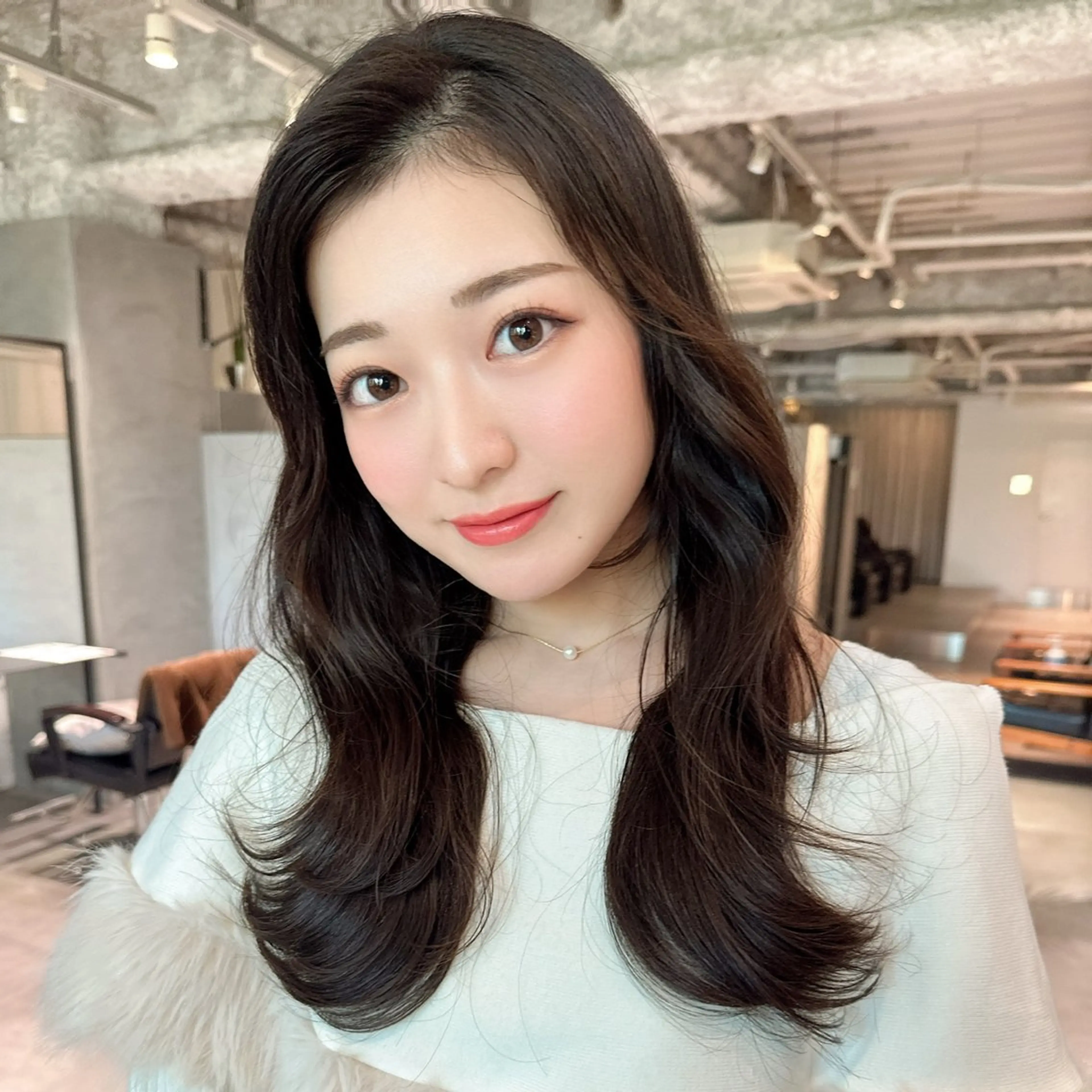 セミロング カラー ダークグレー ダークグレージュ グレージュ カット ヘアカラー トリートメント ♦️髪質改善♦️ 【CHERIM】福島のヘアスタイル