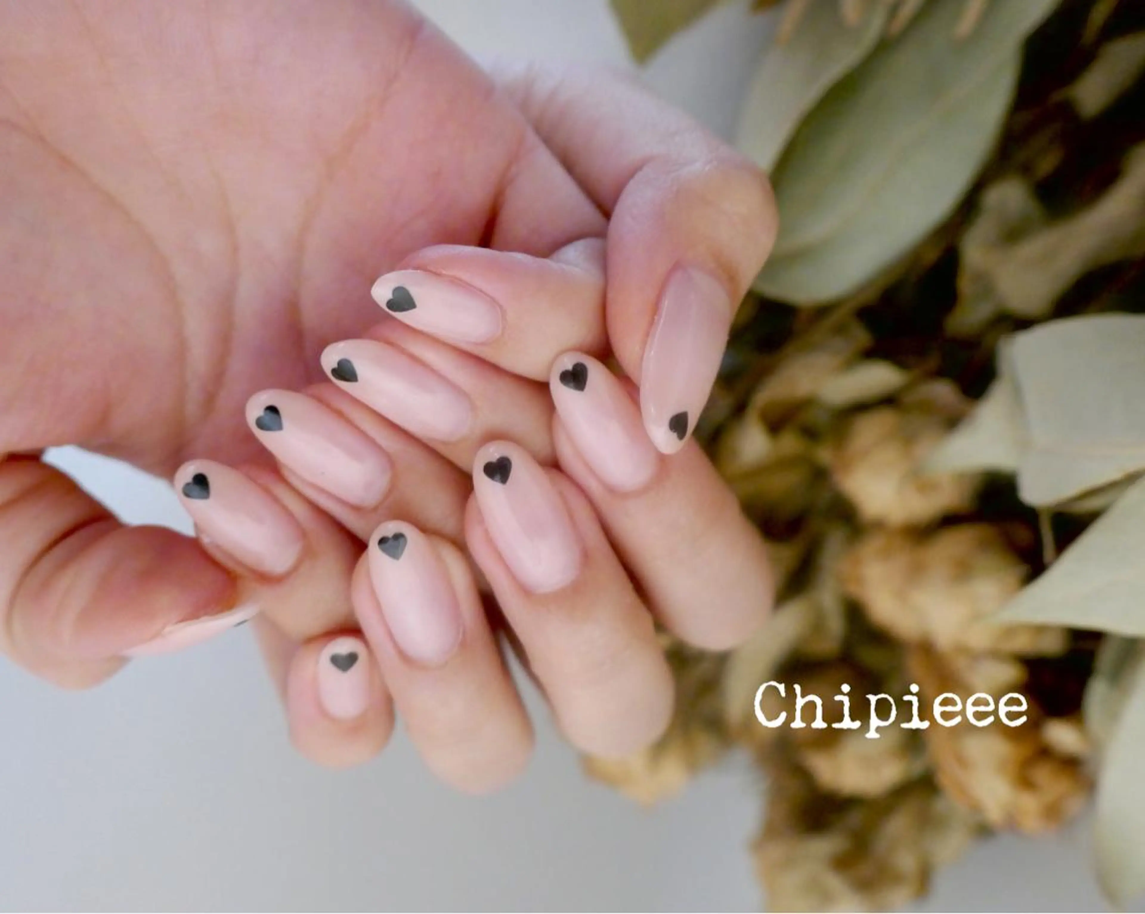 ネイル ハート ハンドネイル ERI Nailistのネイルデザイン