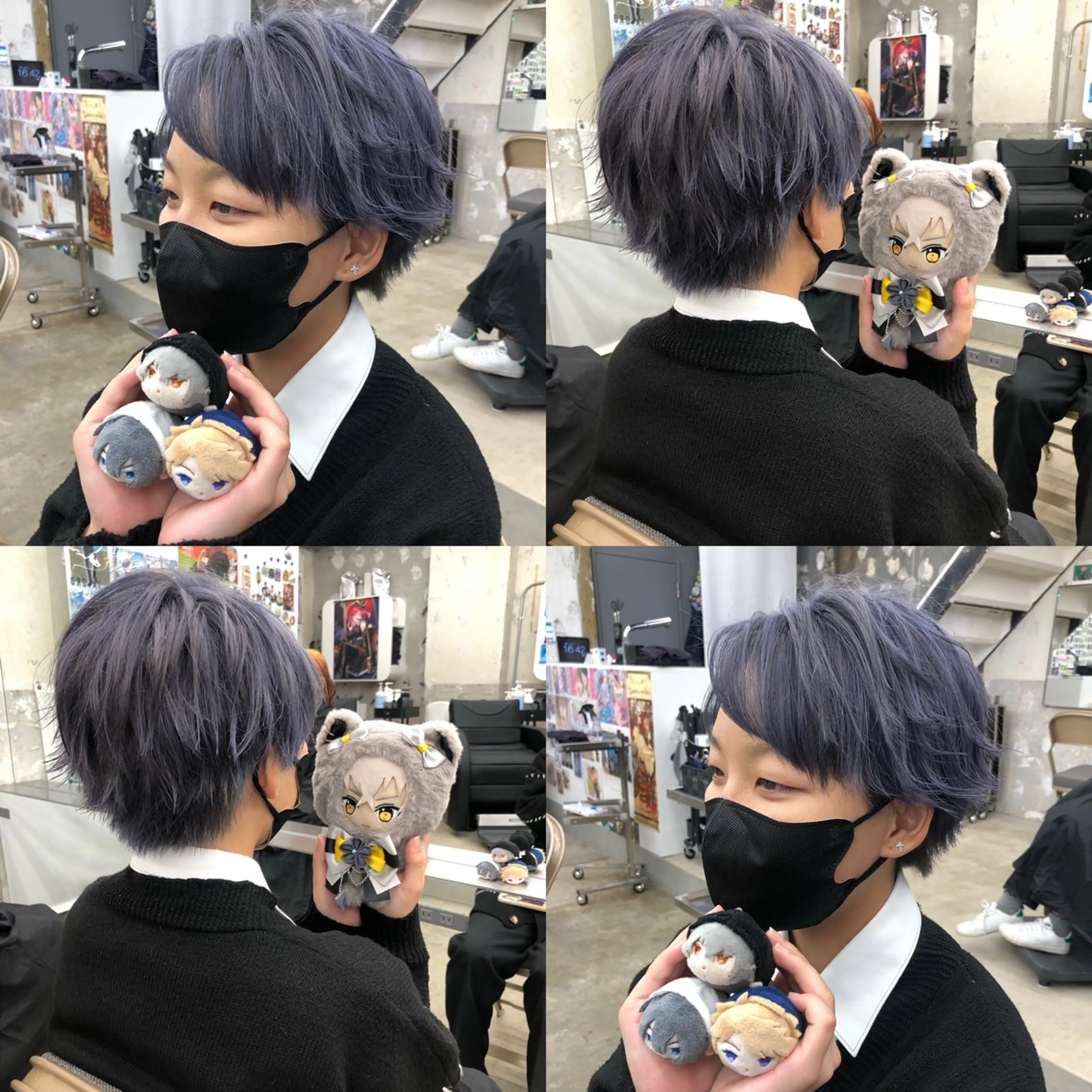 ショート カラー ブリーチ 推しカラー✨ オタク美容師ユウカのヘアスタイル