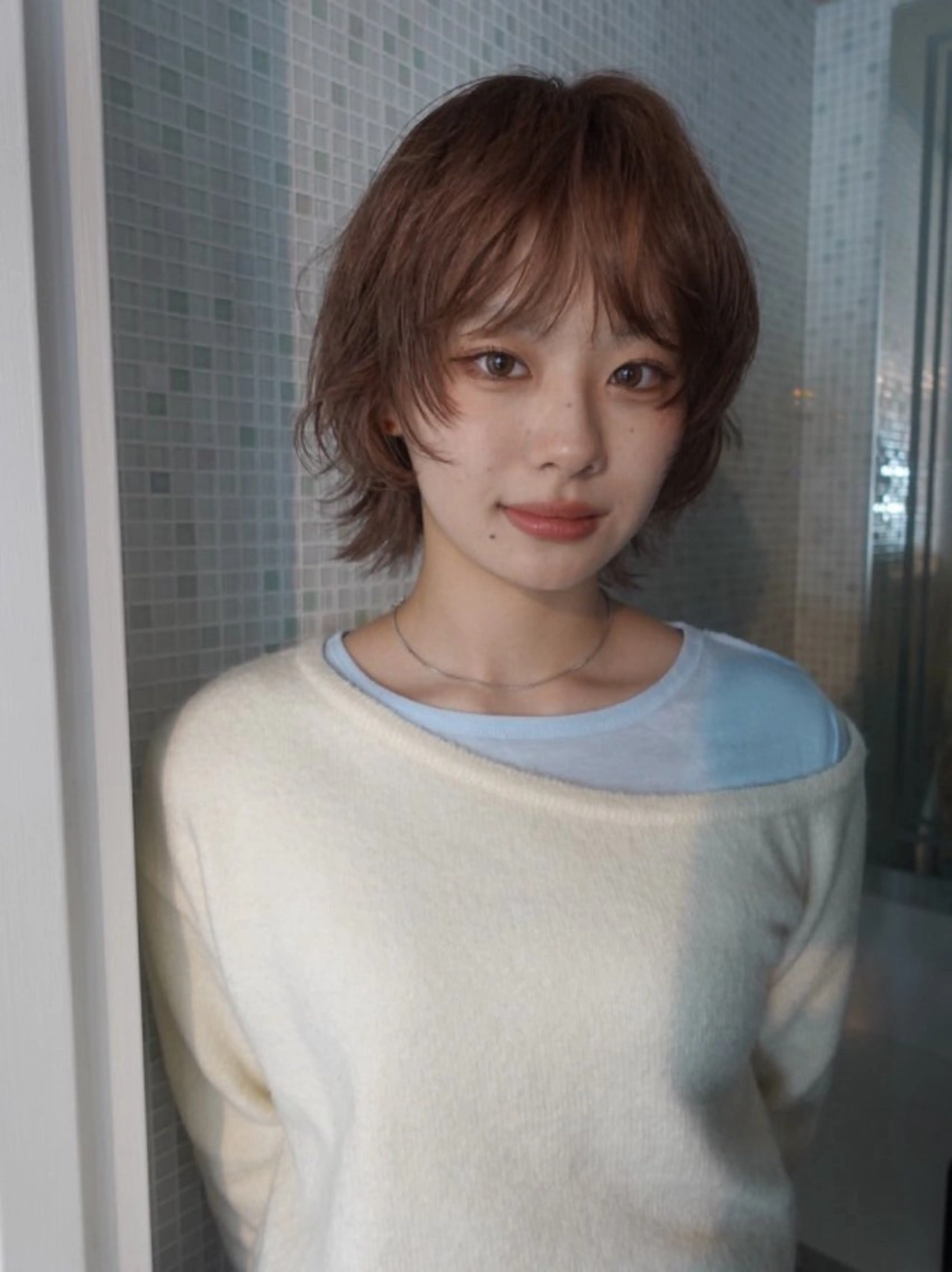 ショート カラー ヘアアレンジ ニュアンスカラー🧶 nanacoのヘアスタイル