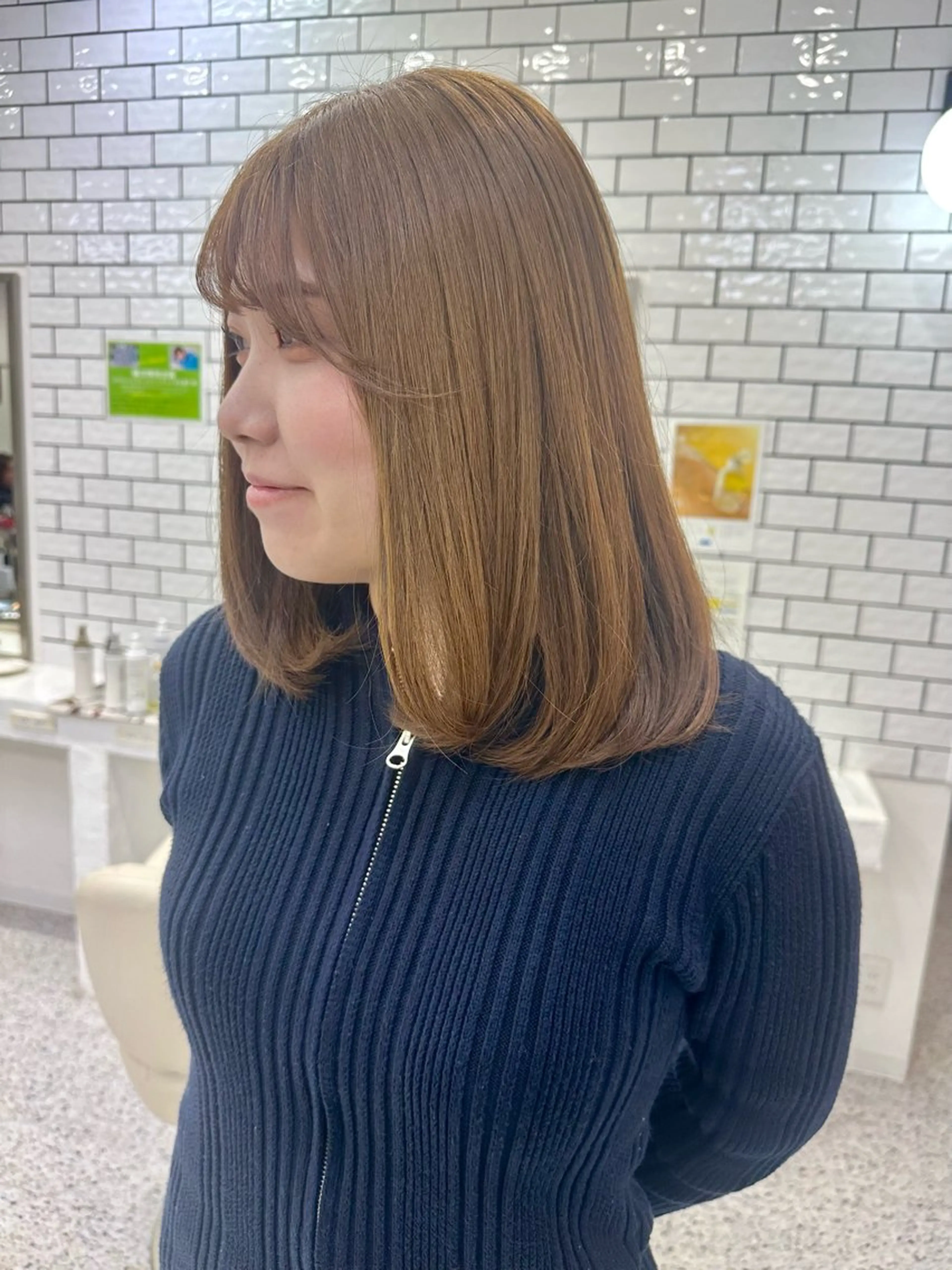 ミディアム カラー ヘアカラー 🩵LOMARLIE 倉敷KARIN🩵のヘアスタイル