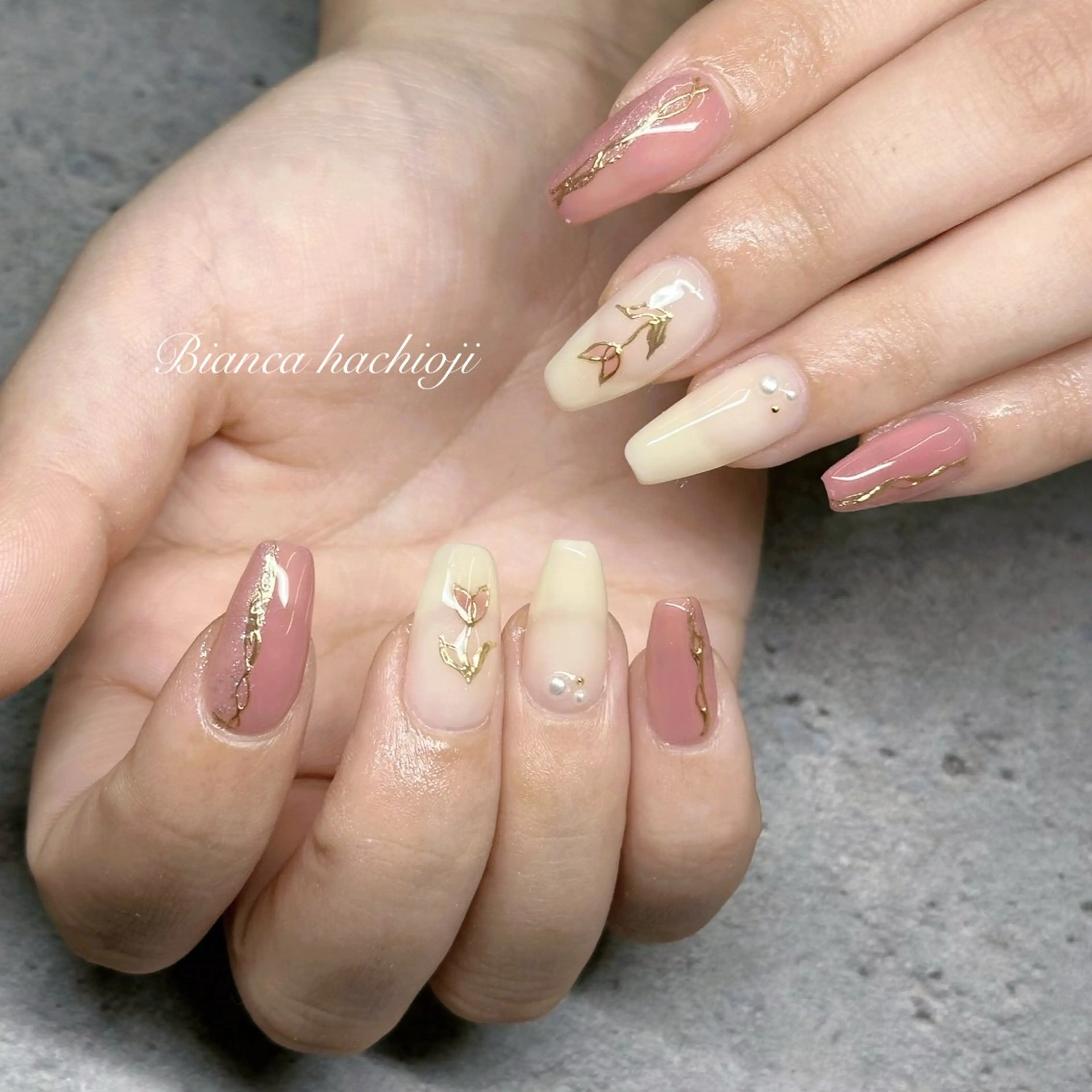 ネイル ハンドネイル Bianca🦋 AIRAのネイルデザイン