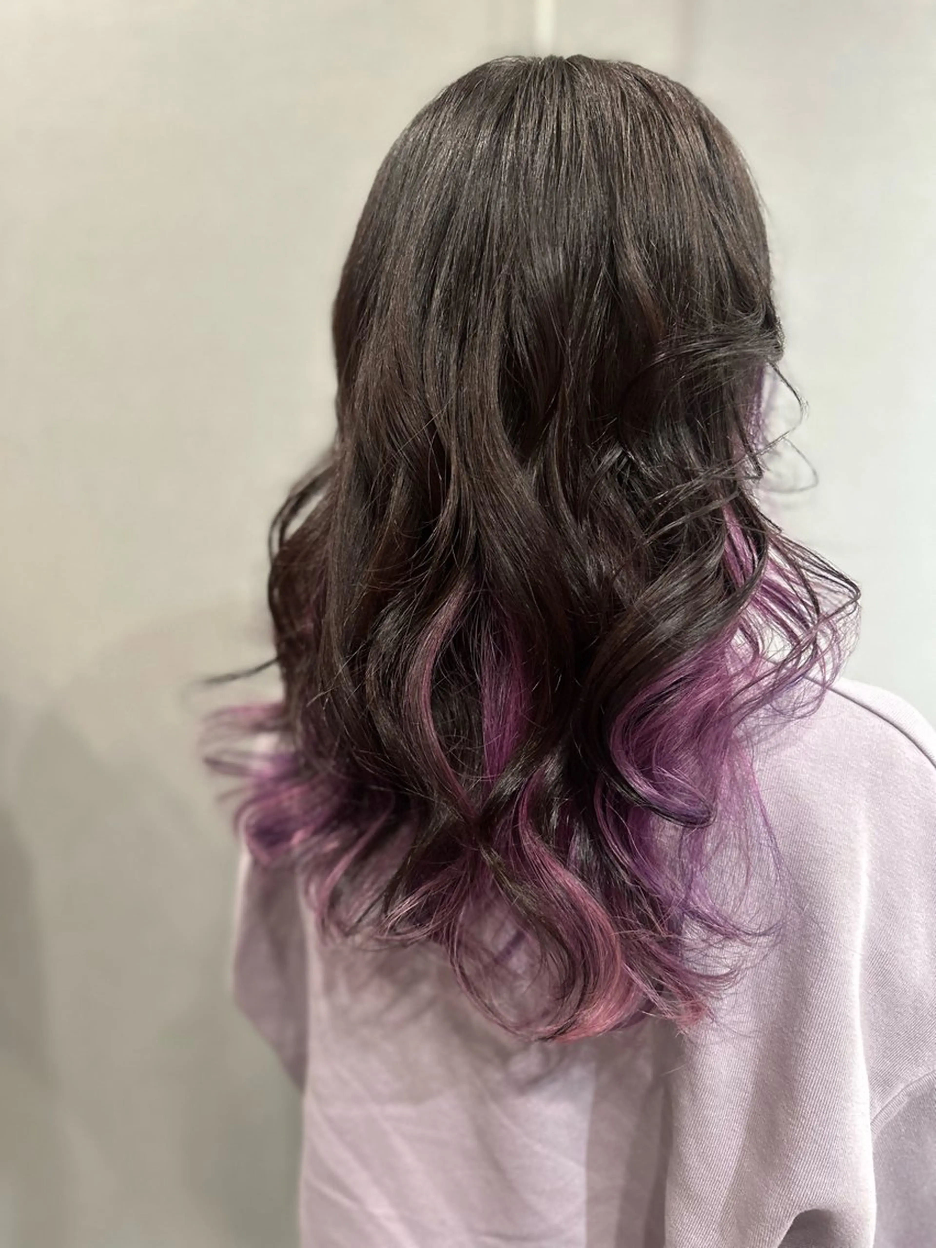 ロング パープルカラー ヘアカラー K Harukaのヘアスタイル