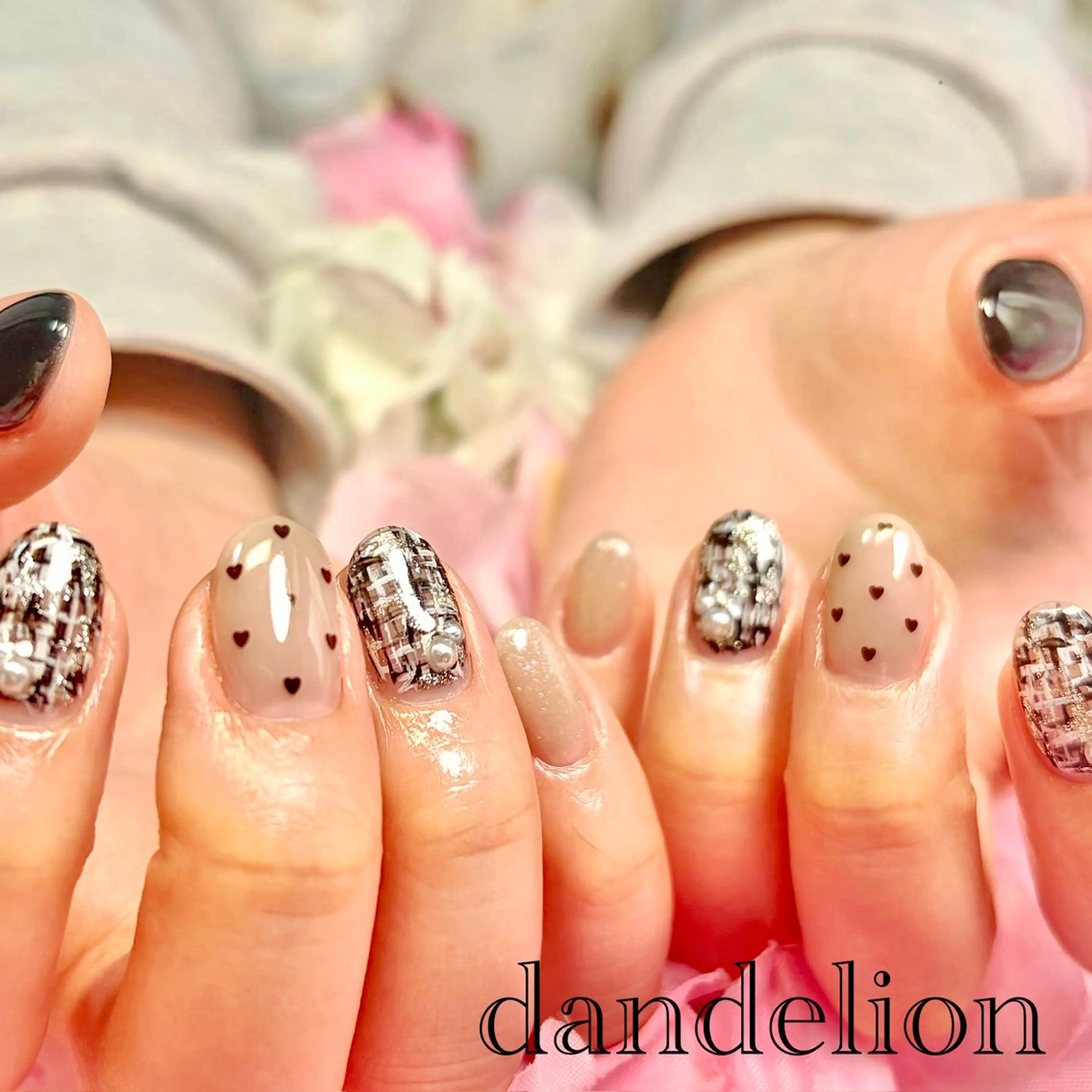ネイル ハンドネイル ハンドケア dandelion ダンデライオンのネイルデザイン