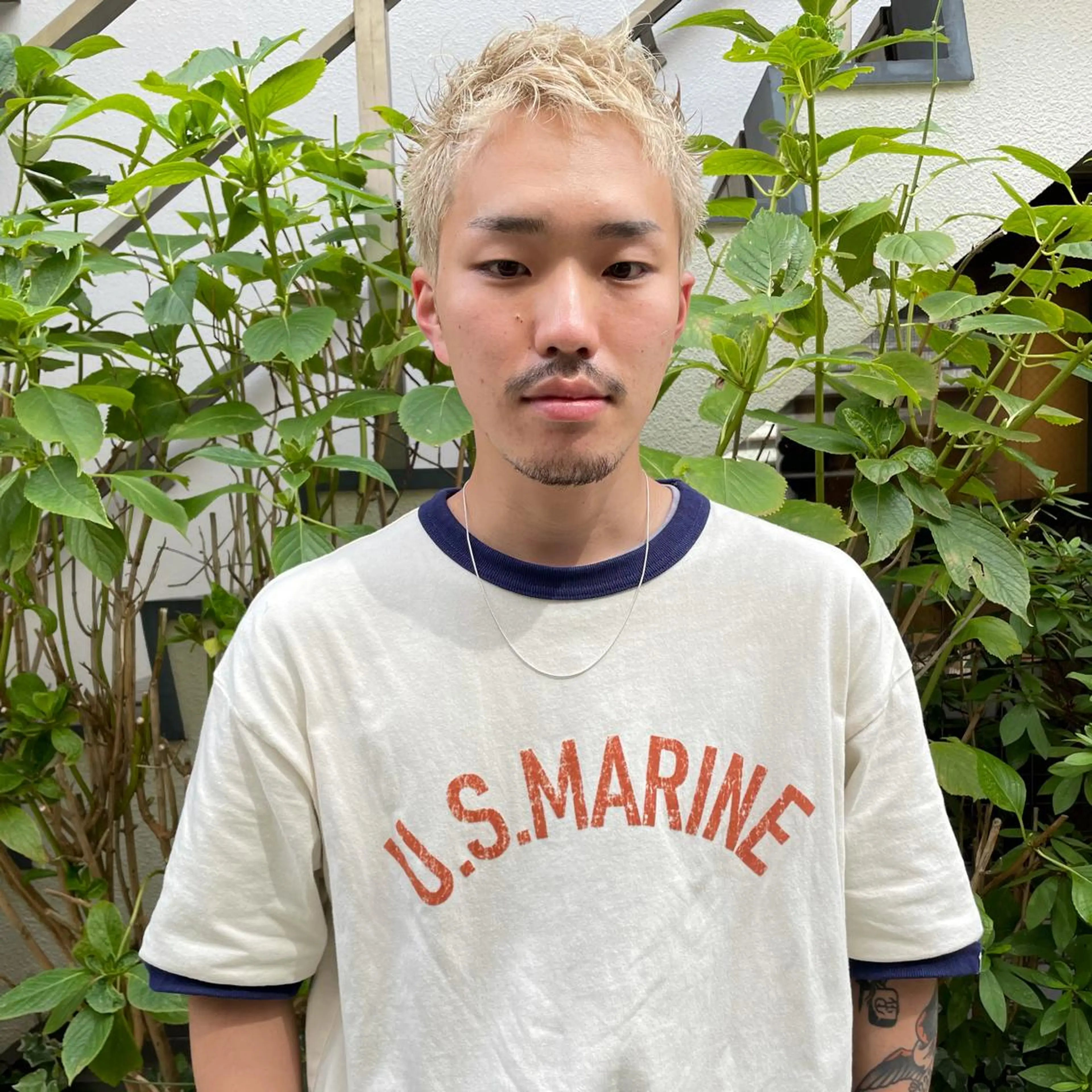 カラー メンズ ショートボブ メンズブリーチ メンズデザインカット フェードカット メンズハイライト カット ヘアカラー 🌈圧倒的デザイン パーマ　関和希のヘアスタイル