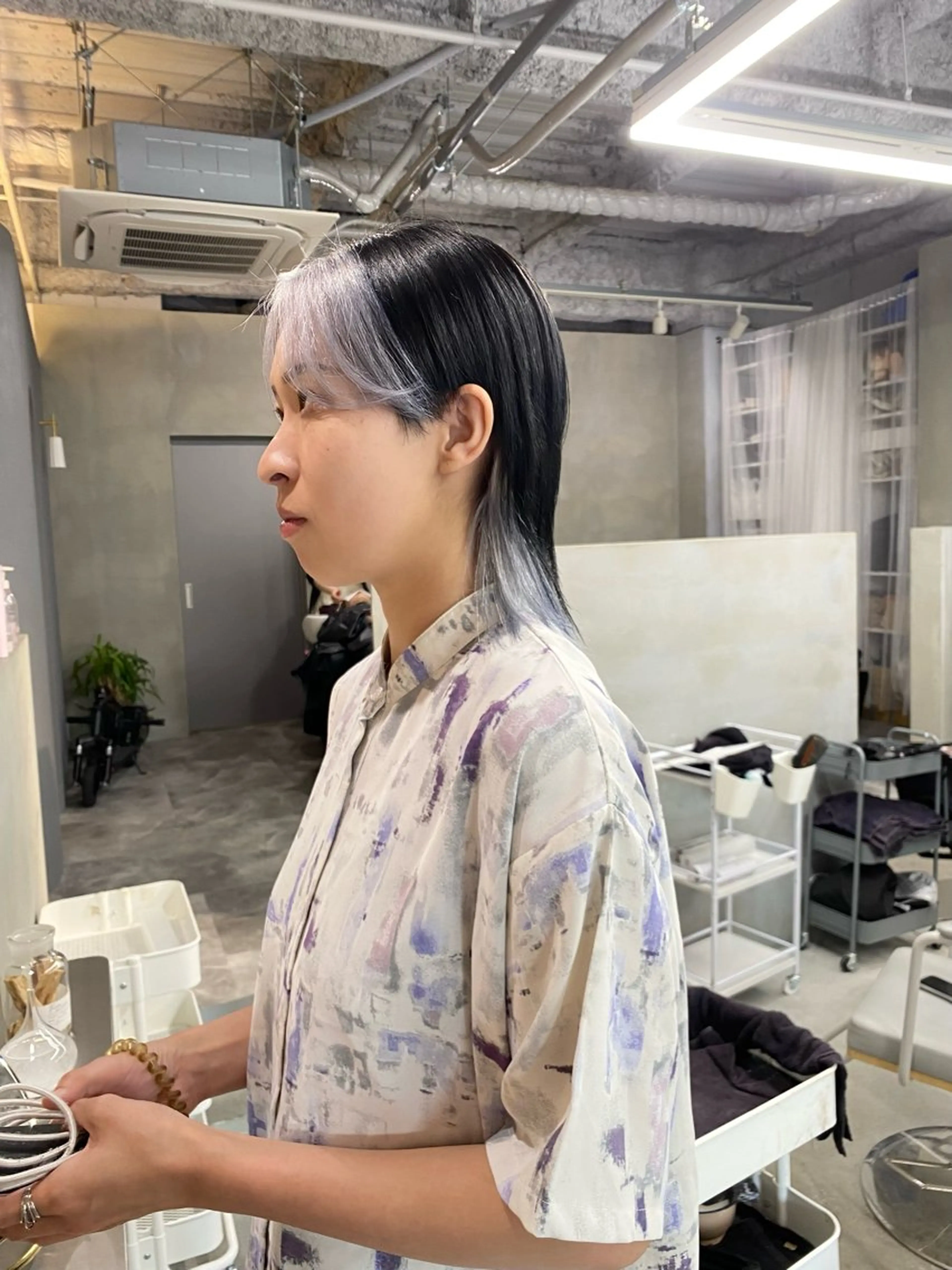 ミディアム カラー ヘアカラー 前橋 姫奈のヘアスタイル